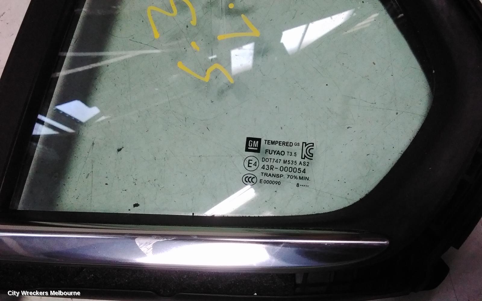 HOLDEN TRAX LEFT REAR 1/4 DOOR GLASS, TJ SERIES, 08/2013 - 12/2020 - Image 3
