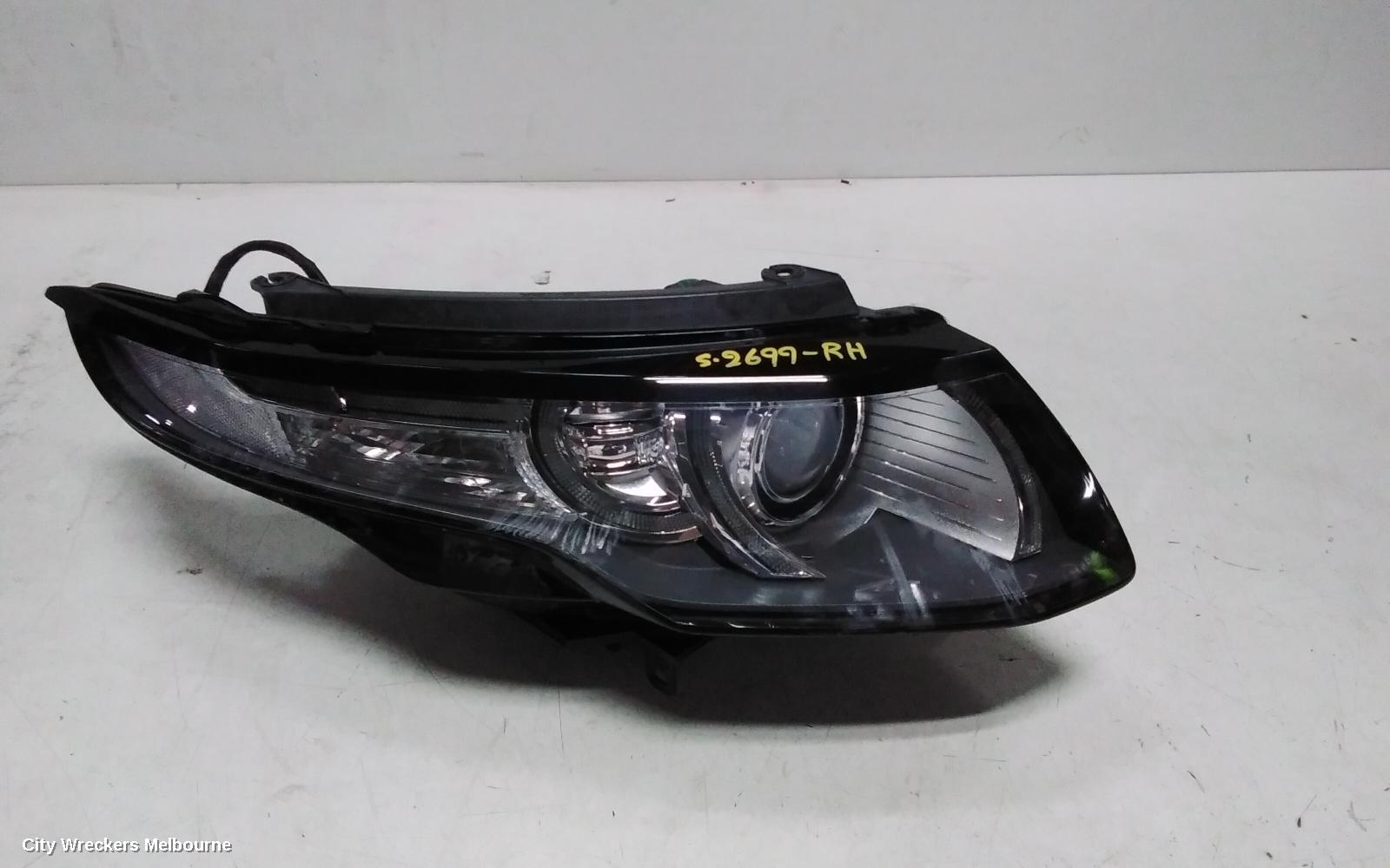 LAND ROVER RANGEROVER EVOQUE RIGHT HEADLAMP, L538, XENON, NON ADAPTIVE TYPE, 11/2011 - 01/2019 - Image 1