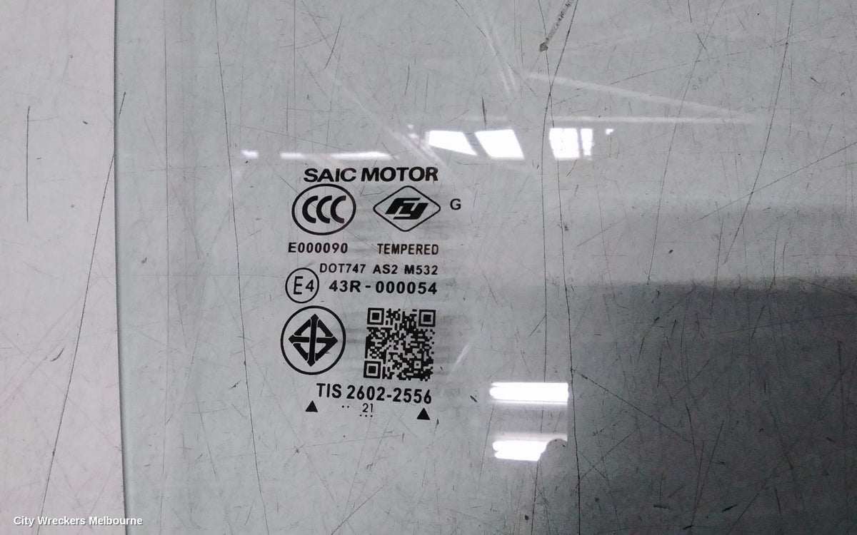 MG MG3 RIGHT FRONT DOOR WINDOW, SZP1, NON TINTED TYPE, 07/2016 ONWARDS - Image 3