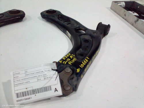 AUDI A3 RIGHT FRONT LOWER CONTROL ARM, 8V, A3/S3, SEDAN/HATCH/CABRIO, 05/2013 - 10/2020 - Image 1