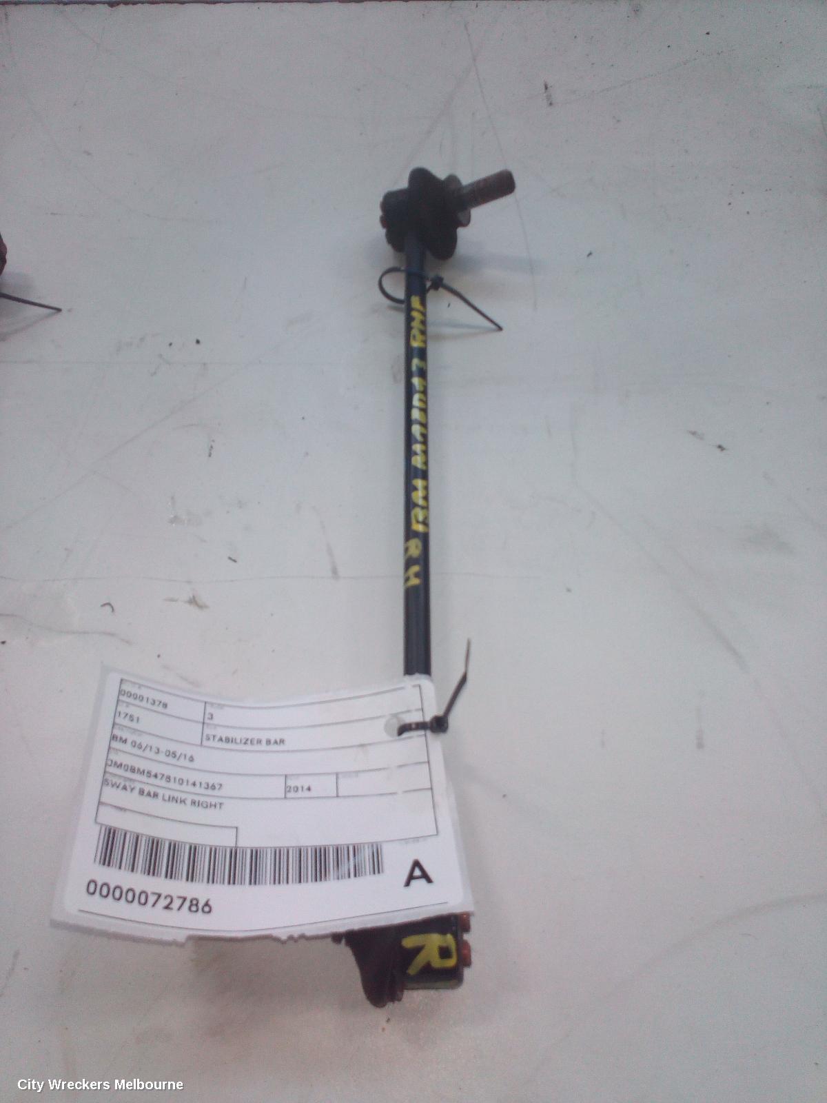 MAZDA 3 STABILISER BAR, BM-BN, SWAY BAR LINK (RH SIDE), 06/2013 - 02/2019 - Image 1
