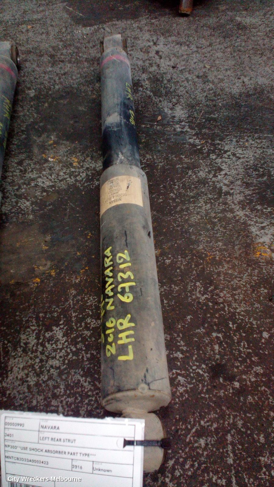 NISSAN NAVARA LEFT REAR STRUT, NP300**USE SHOCK ABSORBER PART TYPE*** - Image 2