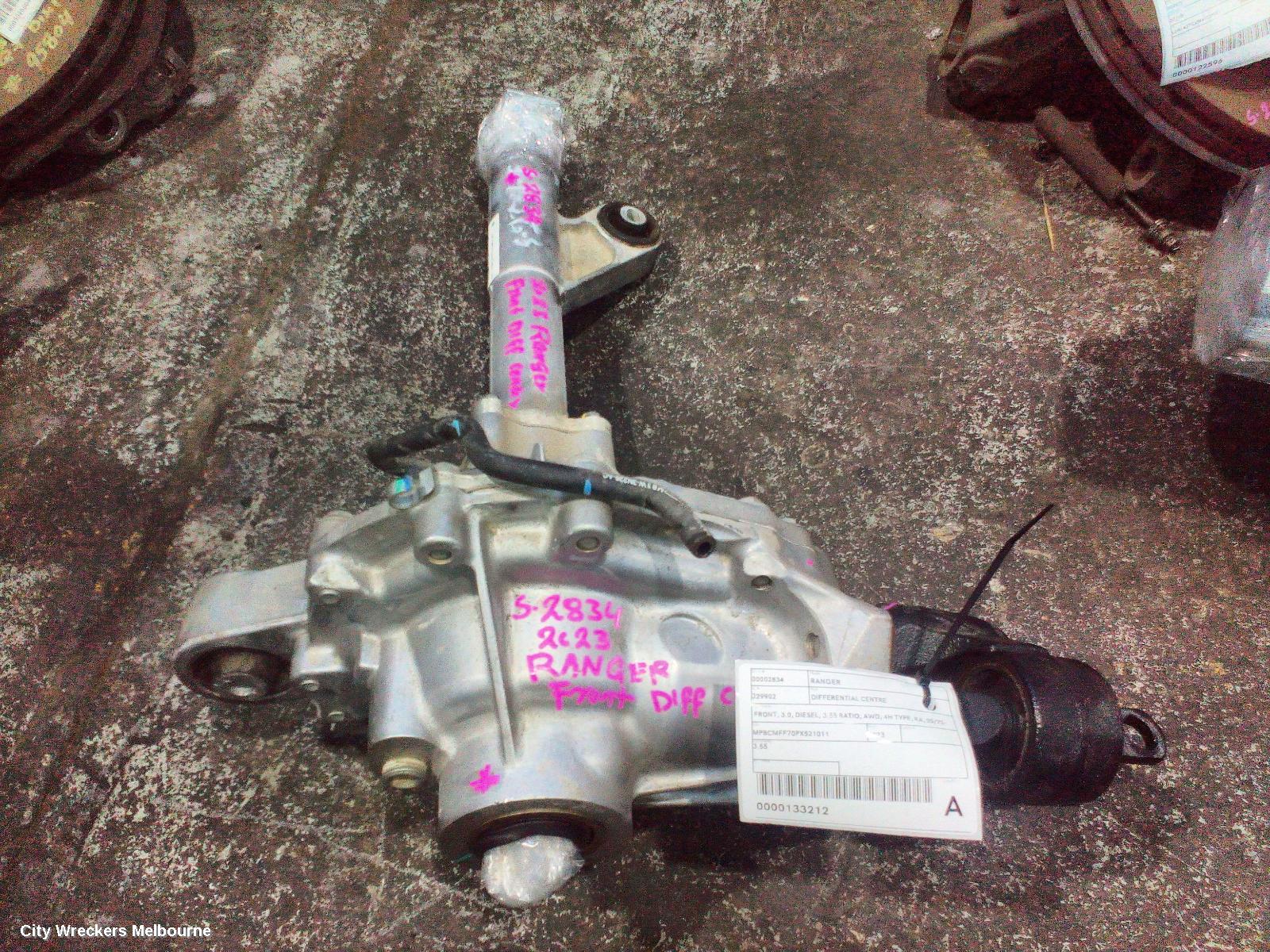 FORD RANGER DIFFERENTIAL CENTRE, FRONT, 3.0, DIESEL, 3.55 RATIO, AWD, 4H TYPE, RA, 05/2022 ONWARDS - Image 2