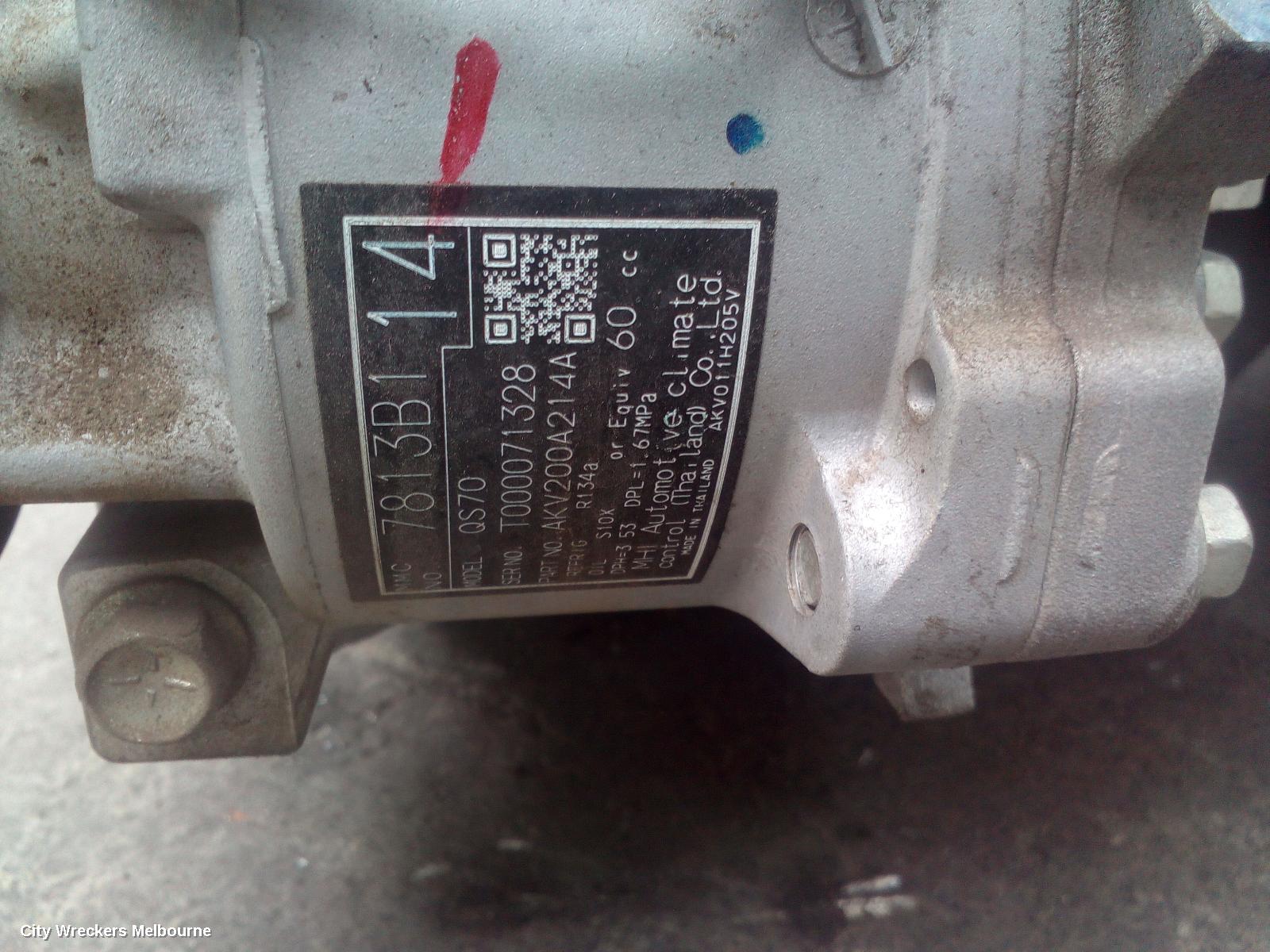 MITSUBISHI ASX A/C COMPRESSOR, XA-XD, 2.0, PETROL, QS90 TYPE, 05/2010 ONWARDS - Image 2