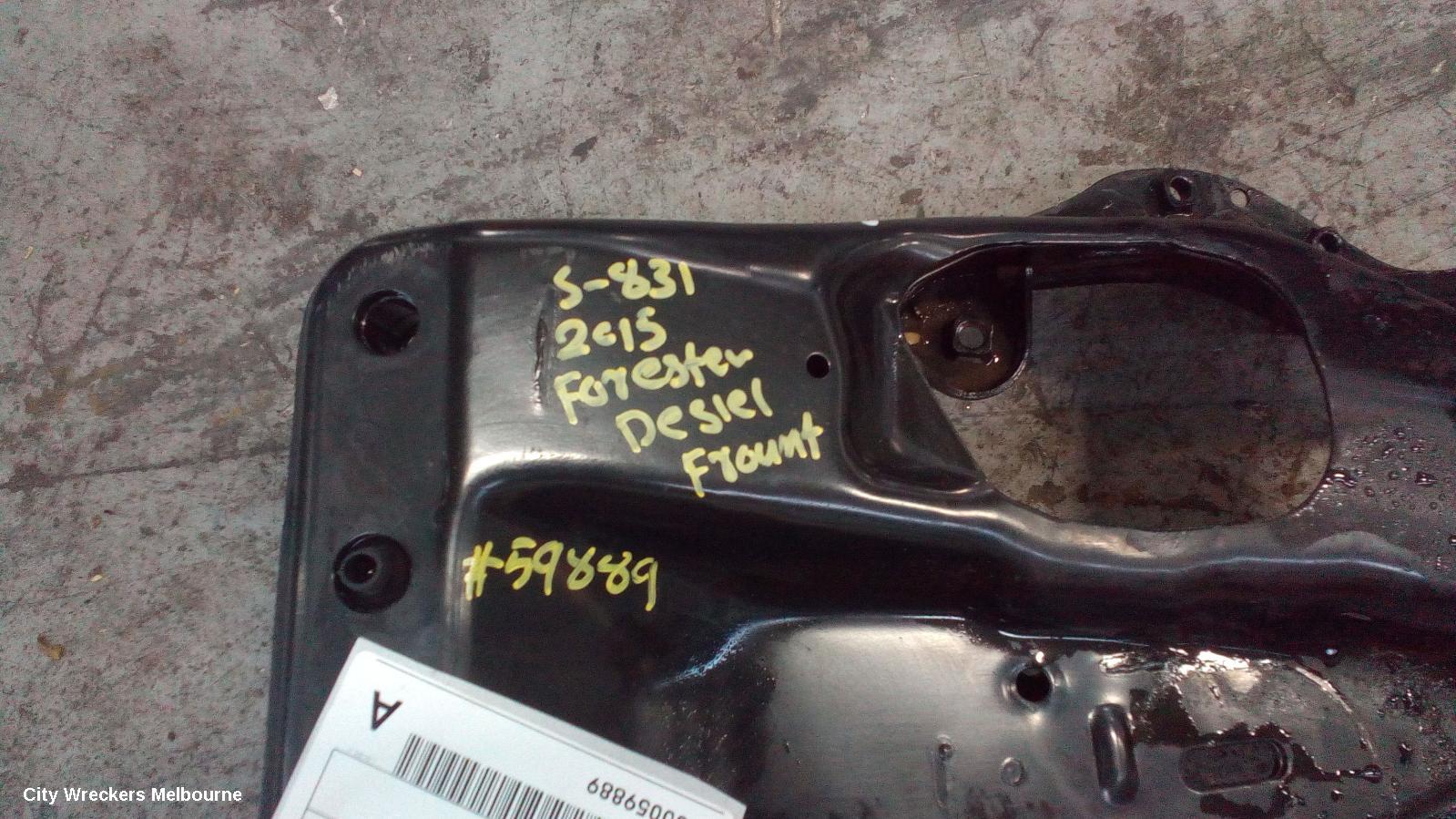 SUBARU FORESTER FRT XMEMBER/CRADLE, ENGINE CROSSMEMBER, SJ, 12/2012 - 08/2018 - Image 2
