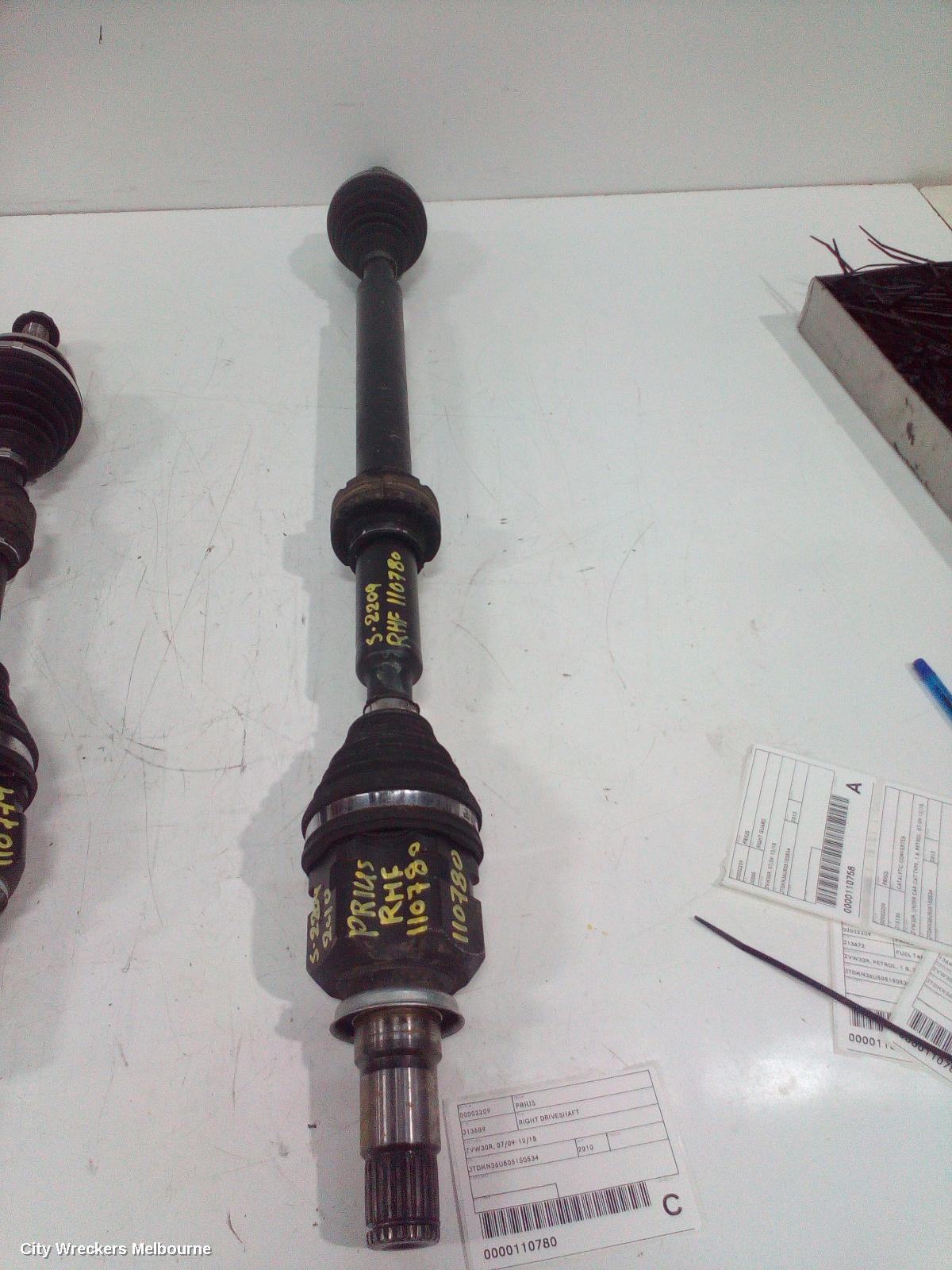 TOYOTA PRIUS RIGHT DRIVESHAFT, ZVW30R, 07/2009 - 12/2015 - Image 2