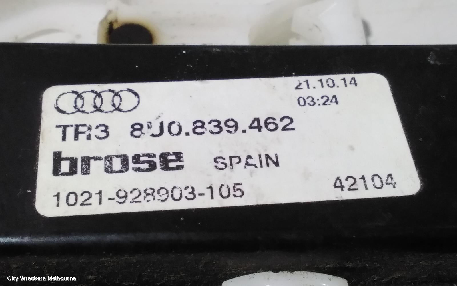 AUDI Q3 RIGHT REAR WND REG/MOTOR, 8U, 03/2012 - 12/2018 - Image 2
