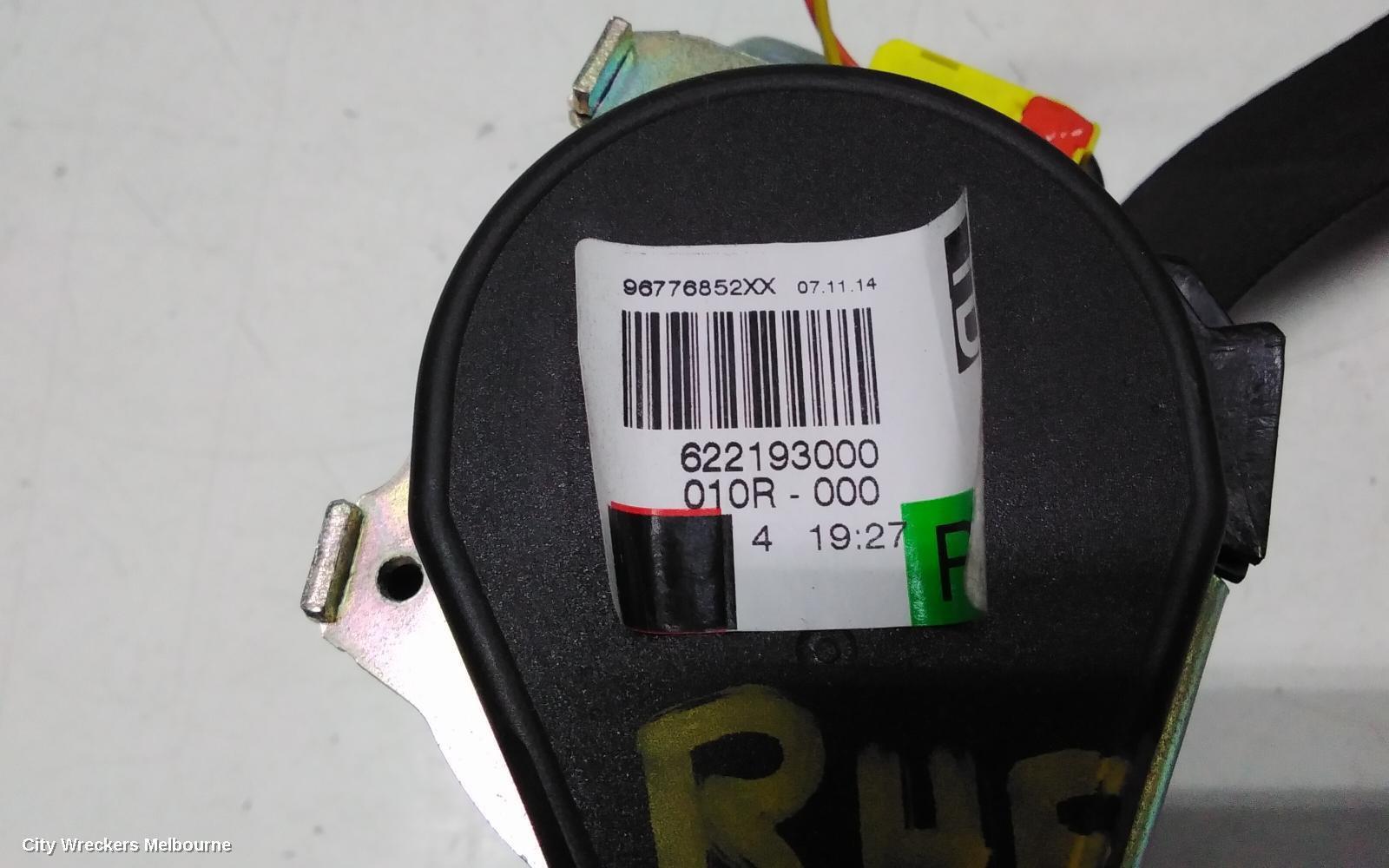 PEUGEOT 308 SEATBELT/STALK, RH FRONT, SEAT BELT ONLY, HATCH/WAGON, T9, 10/2014 - 01/2021 - Image 3