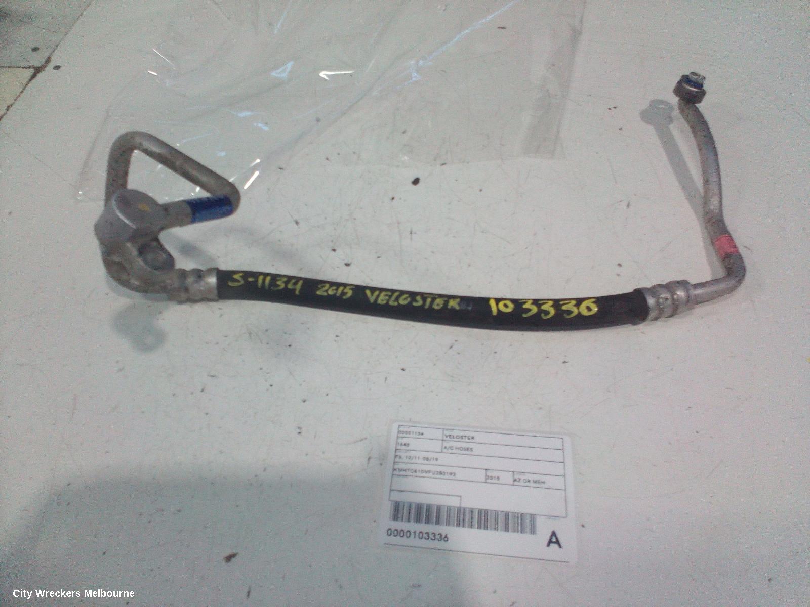 HYUNDAI VELOSTER A/C HOSES, FS, PETROL, 1.6, NON TURBO, COMPRESSOR TO CONDENSER, 10/2011 - 02/2018 - Image 2