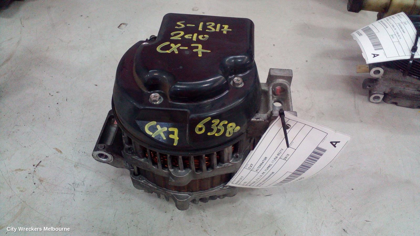 MAZDA CX7 ALTERNATOR, PETROL, 2.3, L3, ER, TURBO, 11/2006 - 02/2012 - Image 1