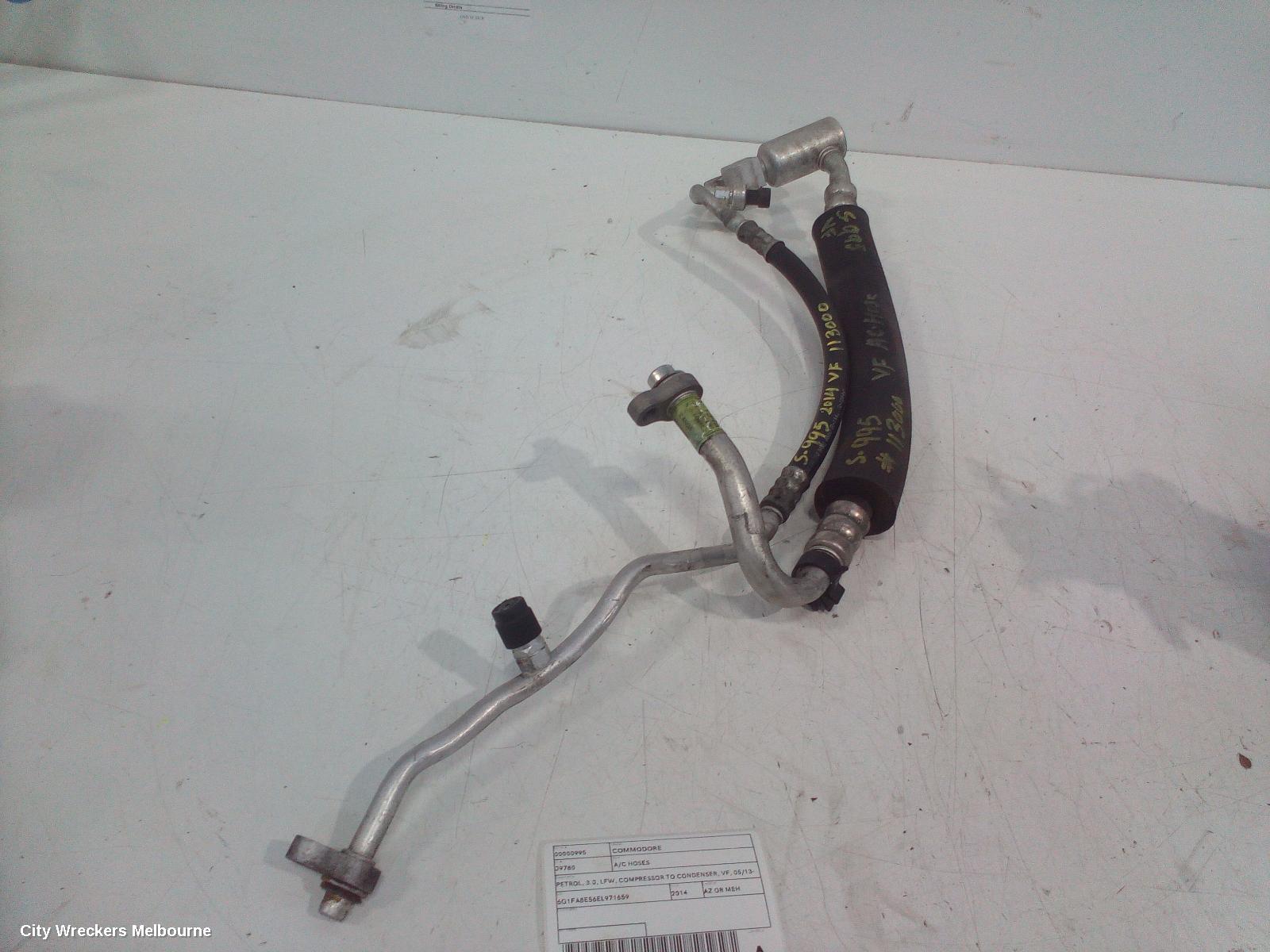 HOLDEN COMMODORE A/C HOSES, PETROL, 3.0, LFW, COMPRESSOR TO CONDENSER, VF, 05/2013 - 12/2017 - Image 2