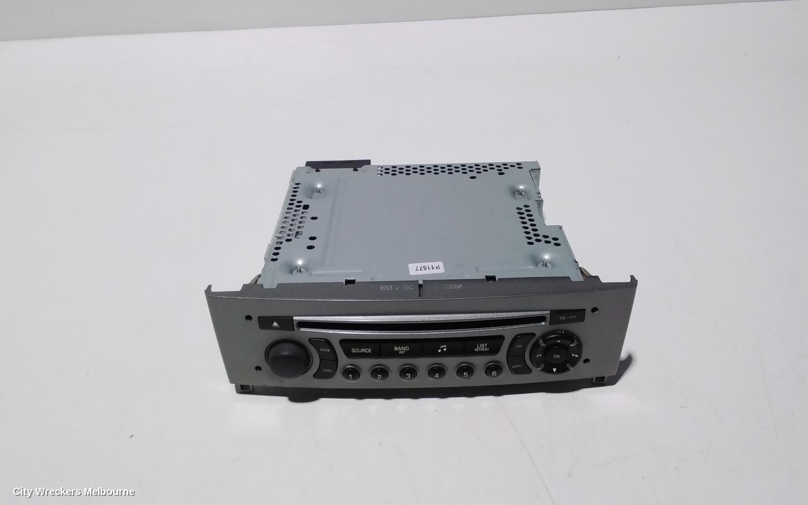 PEUGEOT 308 RADIO/CD/DVD/SAT/TV, 5 DISC CD STACKER, T7, 09/2007 - 09/2014 - Image 2