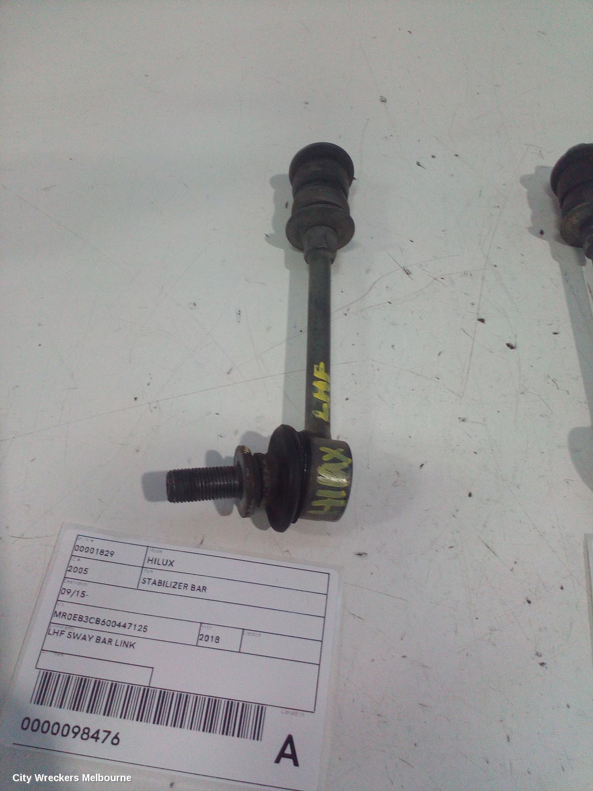 TOYOTA HILUX STABILISER BAR, 2WD, FRONT SWAY BAR, 09/2015 ONWARDS - Image 2