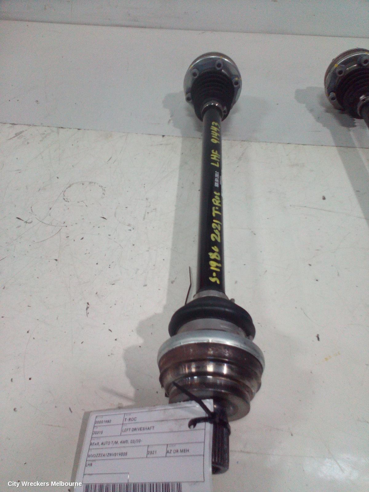 VOLKSWAGEN T-ROC LEFT DRIVESHAFT, REAR, AUTO T/M, 4WD, 03/2020 ONWARDS - Image 3