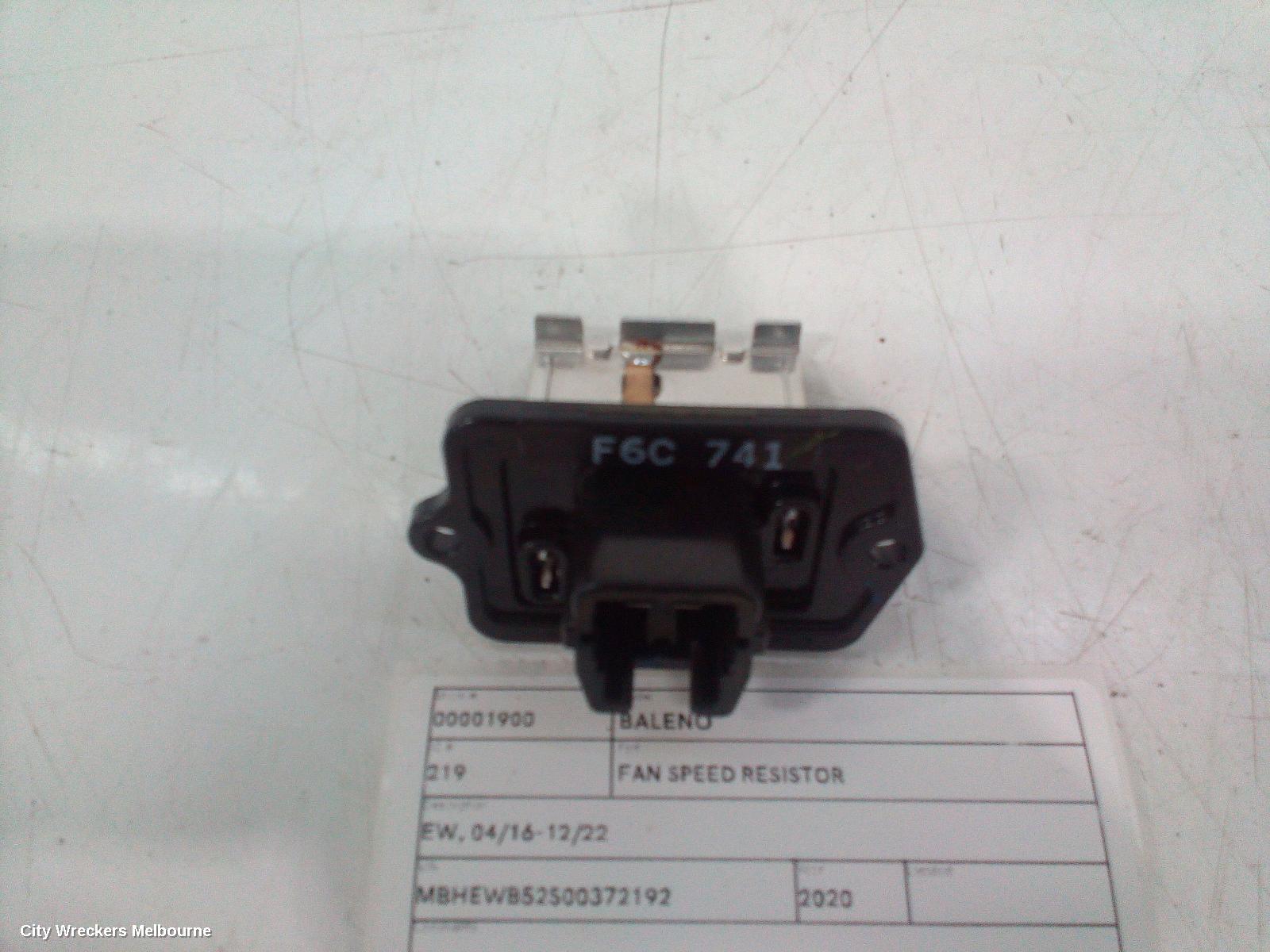 SUZUKI BALENO FAN SPEED RESISTOR, EW, 04/2016 - 12/2022 - Image 3