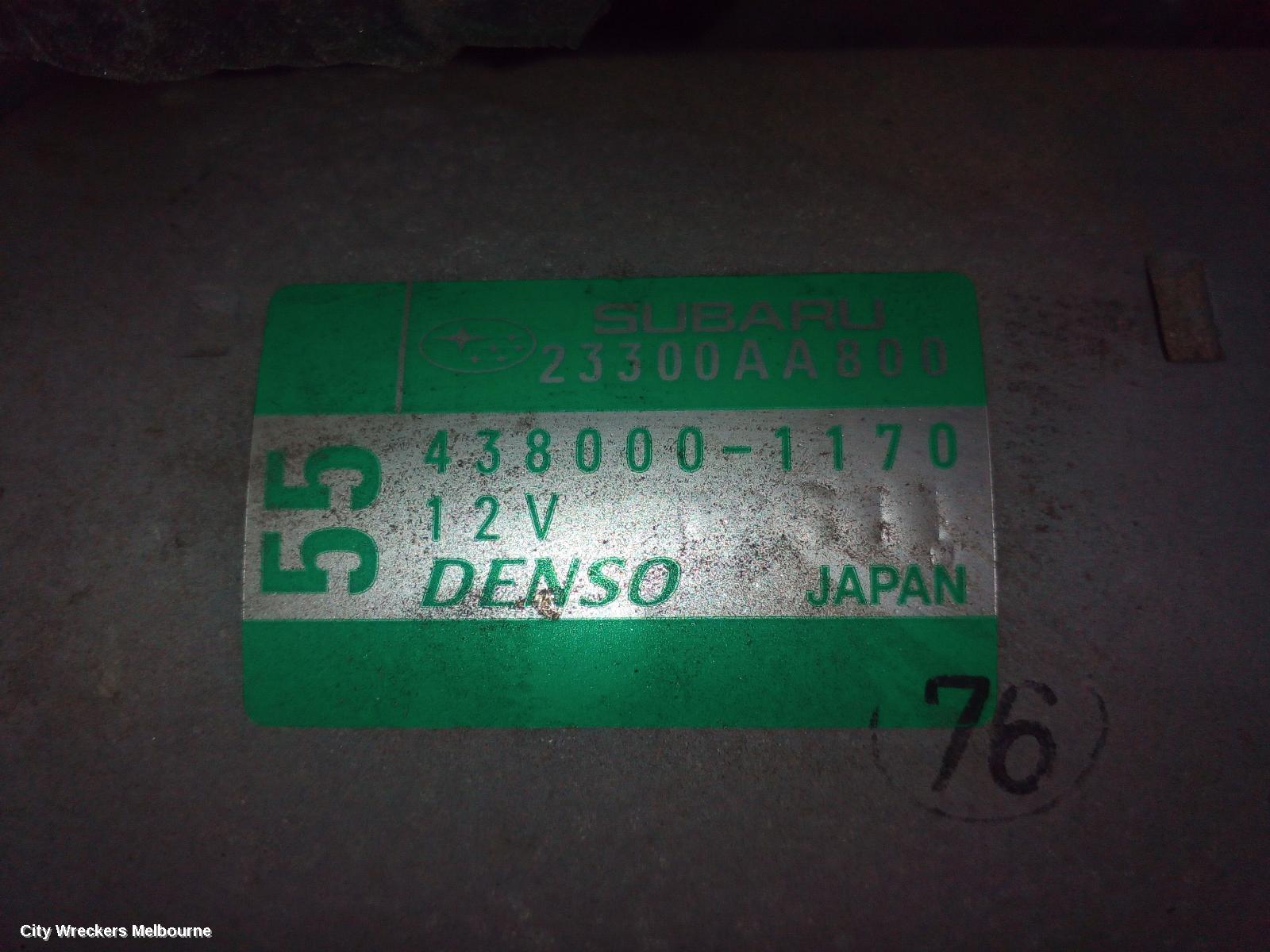 SUBARU LIBERTY STARTER, PETROL, FB25, AUTO T/M (CVT), 6 SPEED, 6TH GEN, 08/2014 - 12/2017 - Image 3