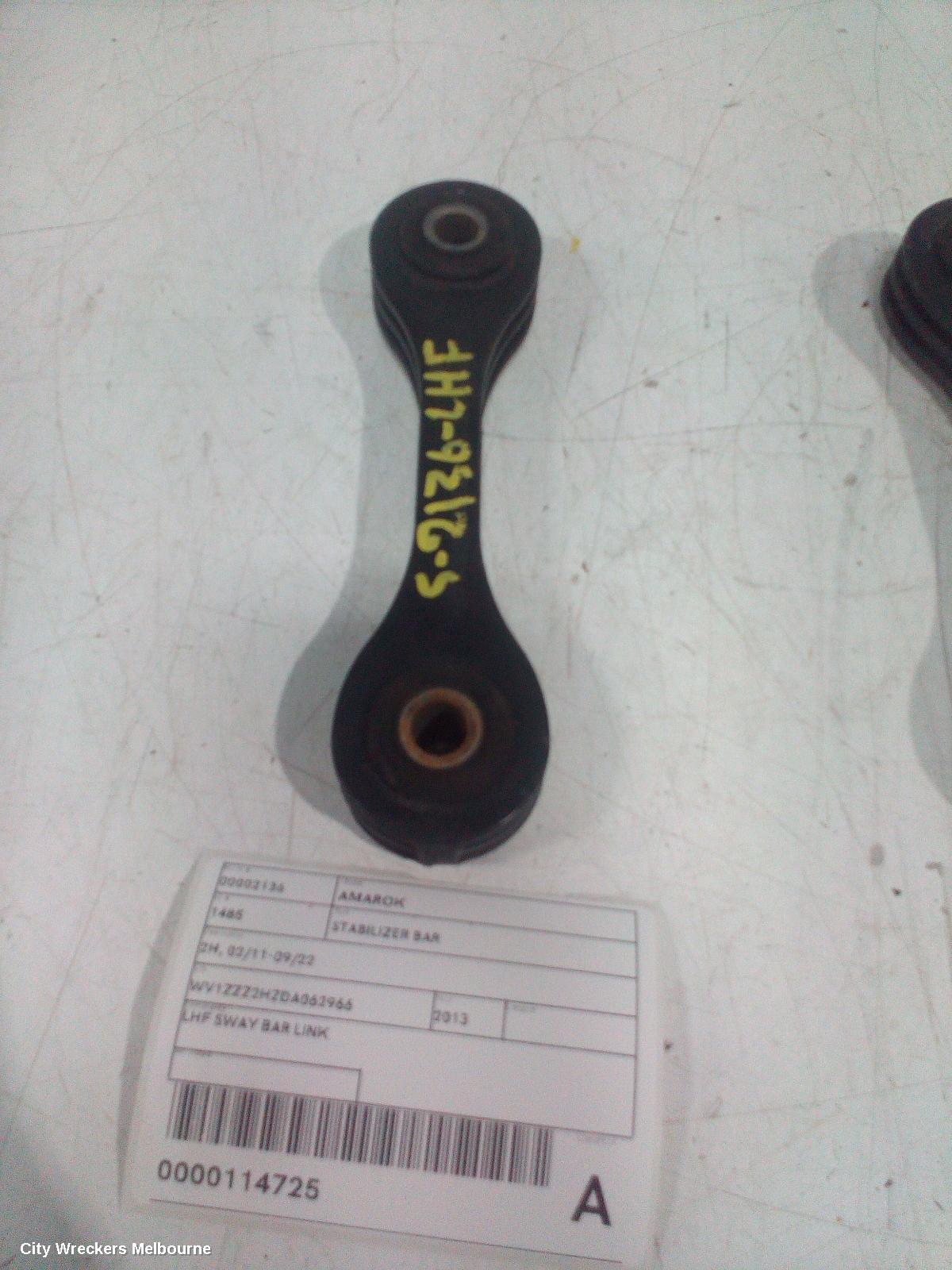 VOLKSWAGEN AMAROK STABILISER BAR, 2H, 02/2011 - 09/2022 - Image 3