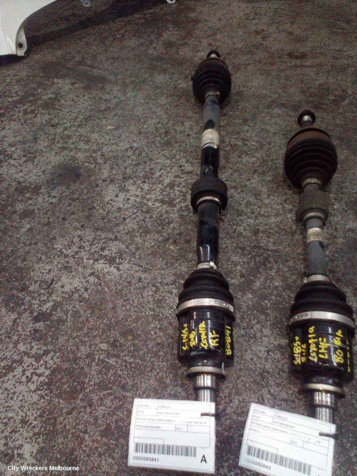 TOYOTA COROLLA RIGHT DRIVESHAFT, ZRE182R, HATCH, NON HYBRID, AUTO/MANUAL T/M, 03/2015 - 06/2018 - Image 1