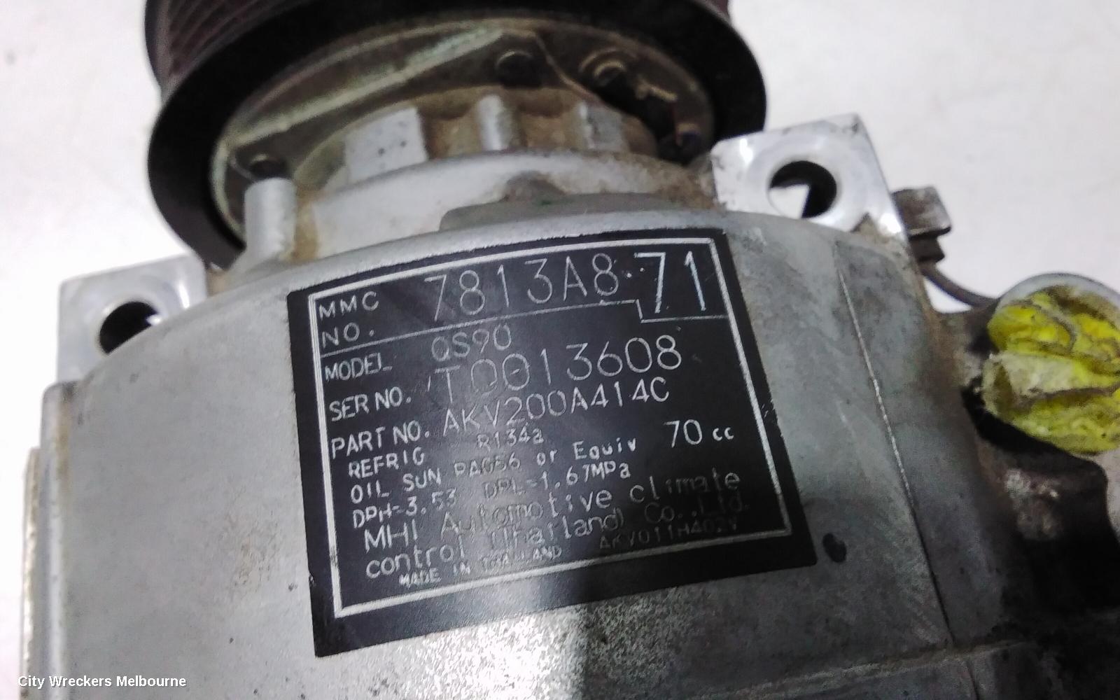 MITSUBISHI OUTLANDER A/C COMPRESSOR, ZK-ZL, 2.0/2.4, PETROL, QS90 TYPE, 01/2015 ONWARDS - Image 3