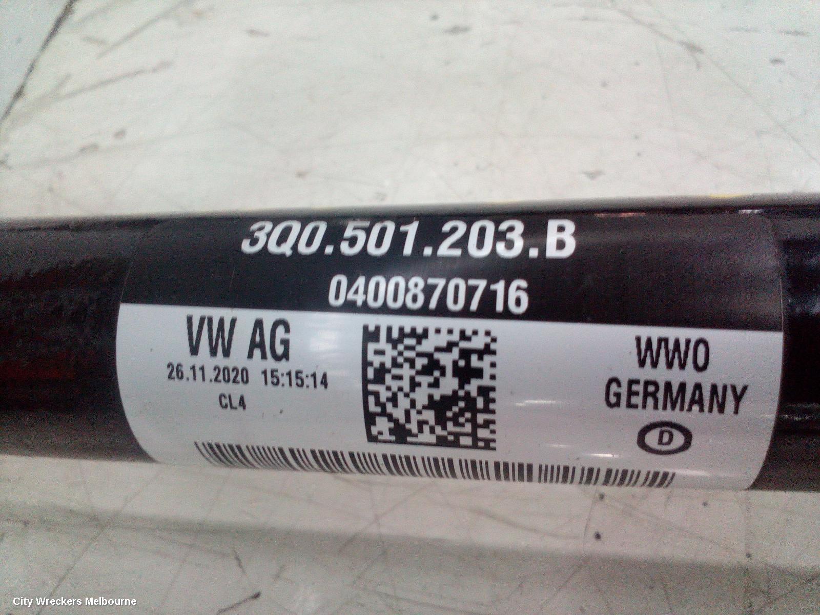VOLKSWAGEN TIGUAN LEFT DRIVESHAFT, REAR, 5NA, ALLSPACE, 07/2018 ONWARDS - Image 2