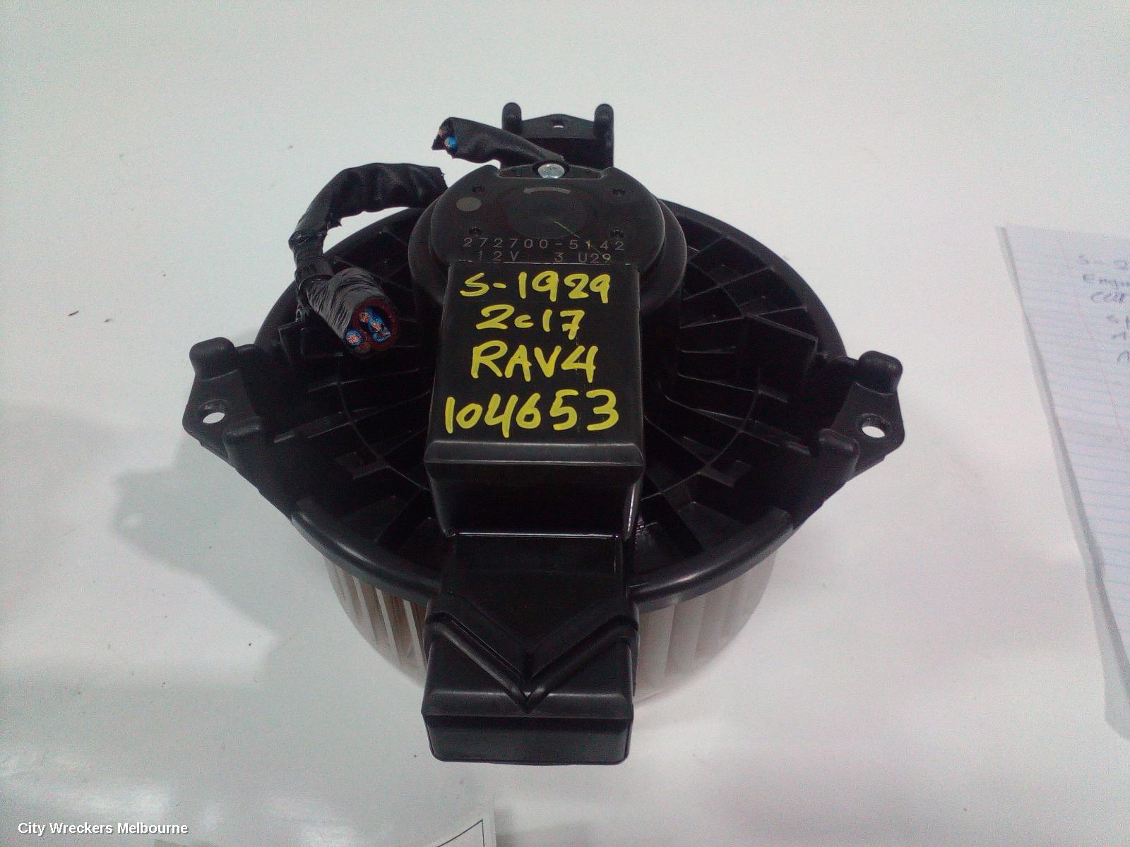 TOYOTA RAV4 HEATER FAN MOTOR, XA40, NON CLIMATE CONTROL TYPE, 2 PIN, 12/2012 - 11/2018 - Image 2