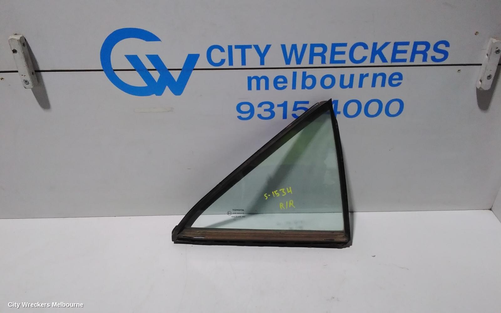 TOYOTA CAMRY RIGHT REAR 1/4 DOOR GLASS, ASV50/AVV50, 12/2011 - 05/2015 - Image 1
