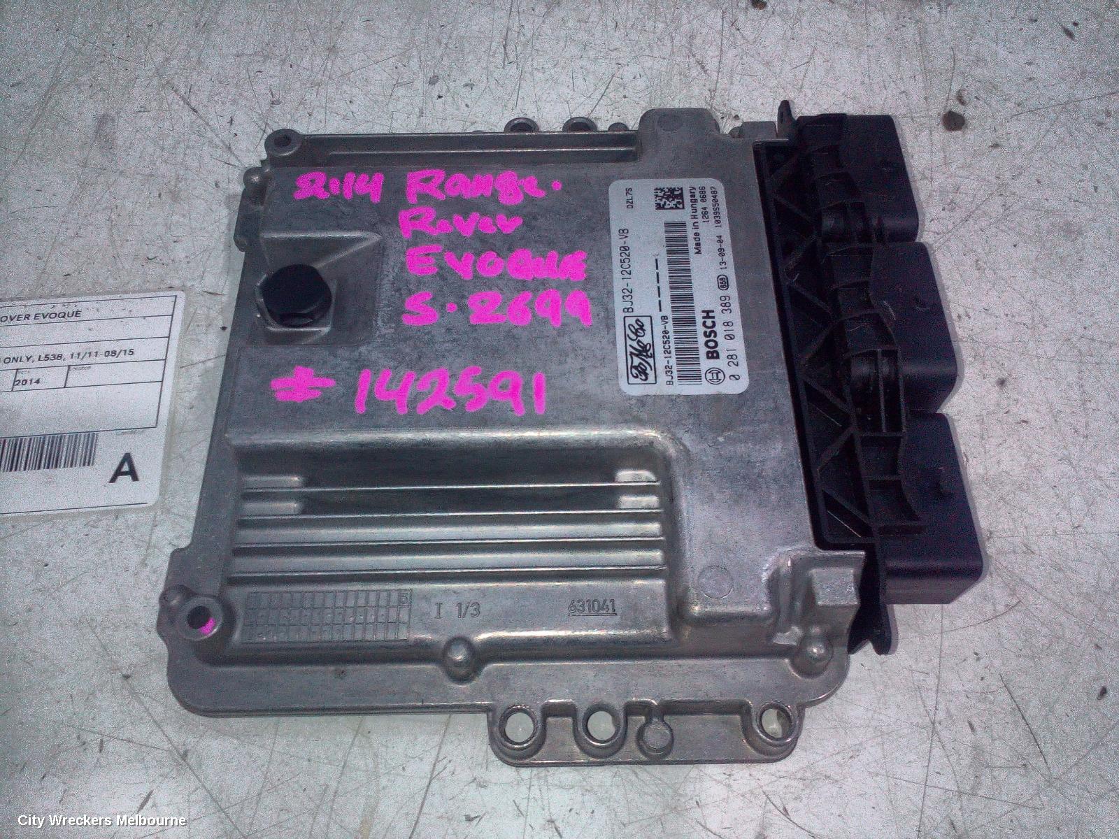 LAND ROVER RANGEROVER EVOQUE ECU, ENGINE ECU, 2.2, DIESEL, ECU ONLY, L538, 11/2011 - 08/2015 - Image 1