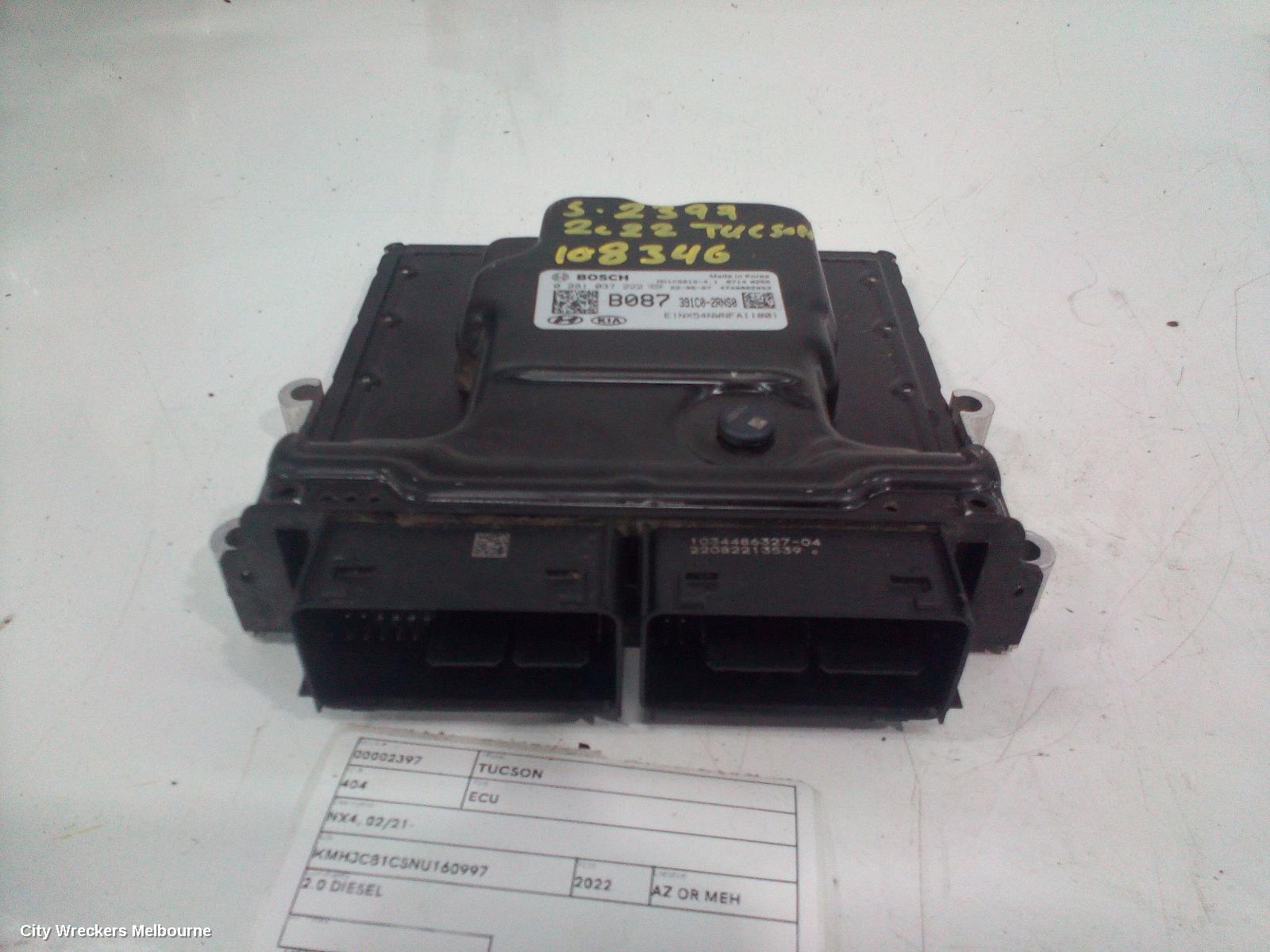 HYUNDAI TUCSON ECU, NX4, ENGINE ECU, DIESEL, 2.0, TURBO, D4HD CODE, ECU ONLY, 02/2021 - 01/2024 - Image 2