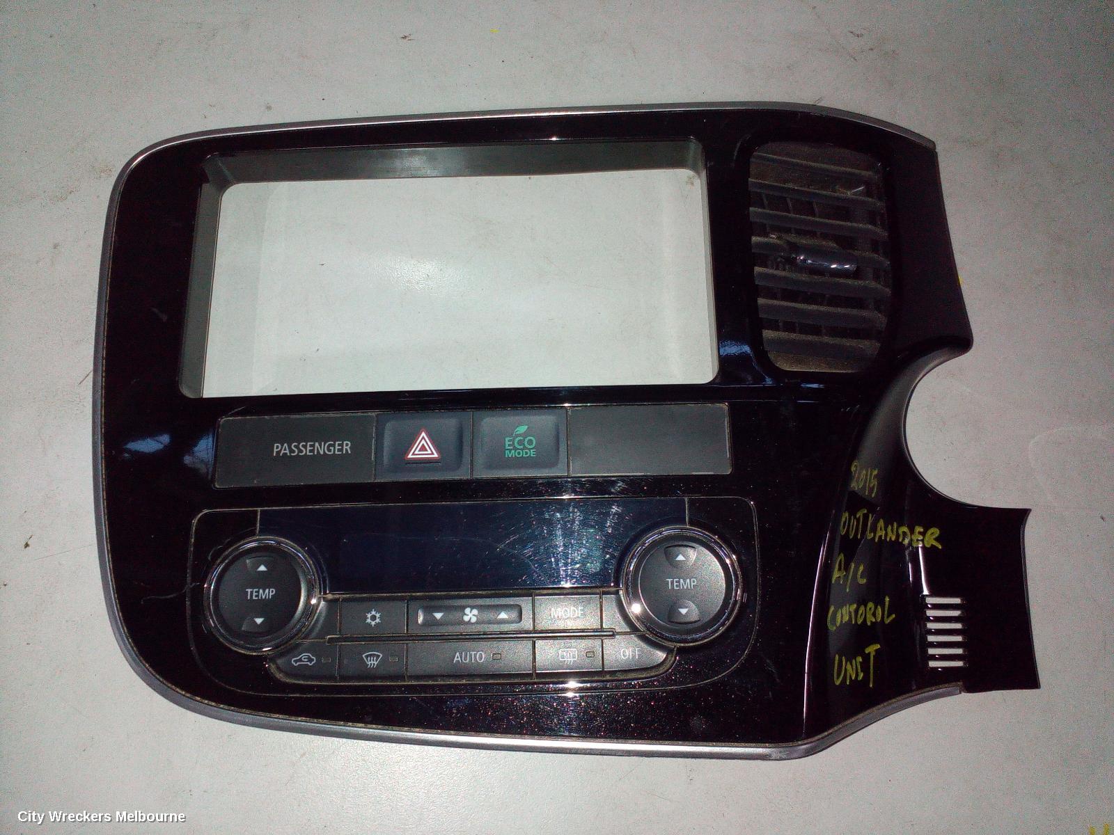 MITSUBISHI OUTLANDER HEATER/AC CONTROLS, DUAL ZONE CLIMATE CONTROL TYPE, ZJ-ZK, 10/2012 ONWARDS - Image 1