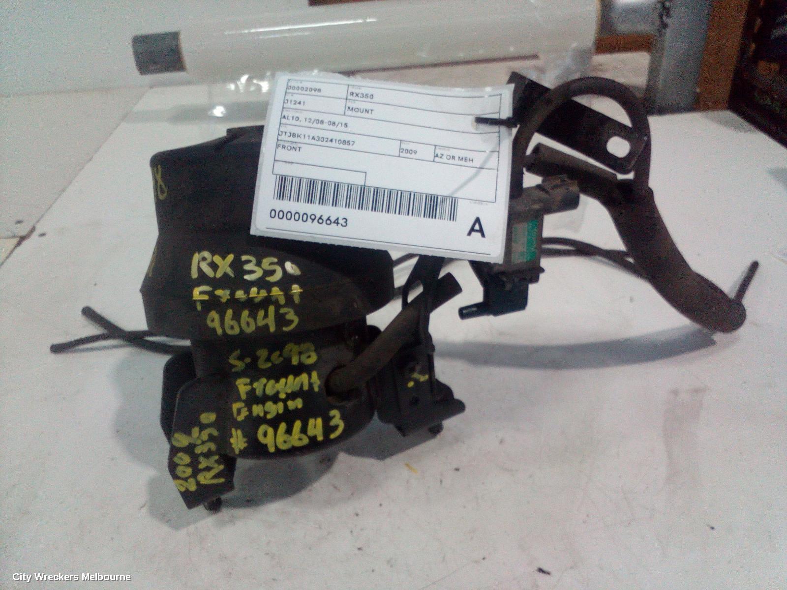 LEXUS RX SERIES MOUNT, AL10, 12/2008 - 08/2015 - Image 2
