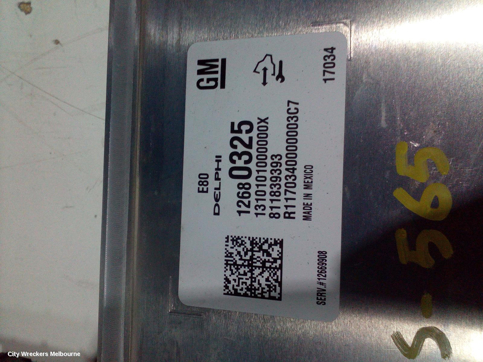 HOLDEN ASTRA ECU, ENGINE ECU, 1.4, PETROL, ECU ONLY, BK, 09/2016 ONWARDS - Image 1