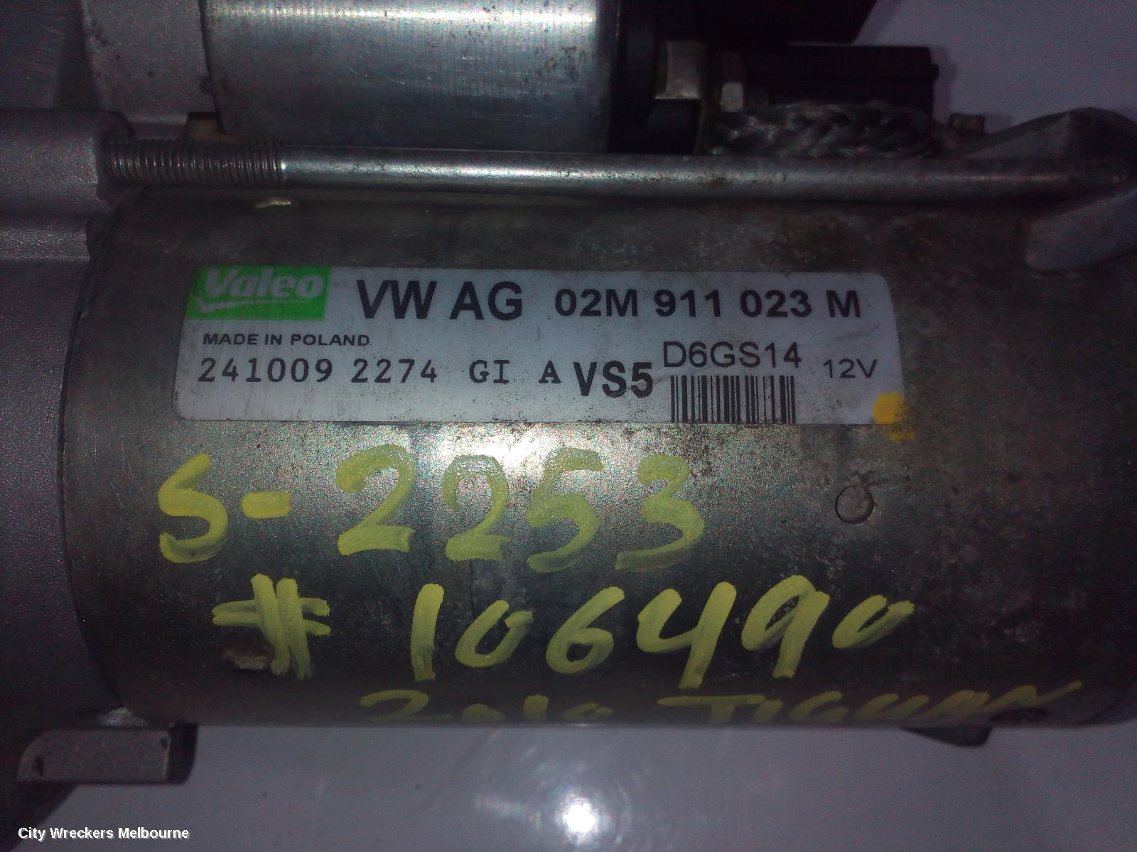 VOLKSWAGEN TIGUAN STARTER, PETROL, 2.0, 5N, CAWA/CCZC/CCZD/CAWB CODE, 05/2008 - 08/2016 - Image 3