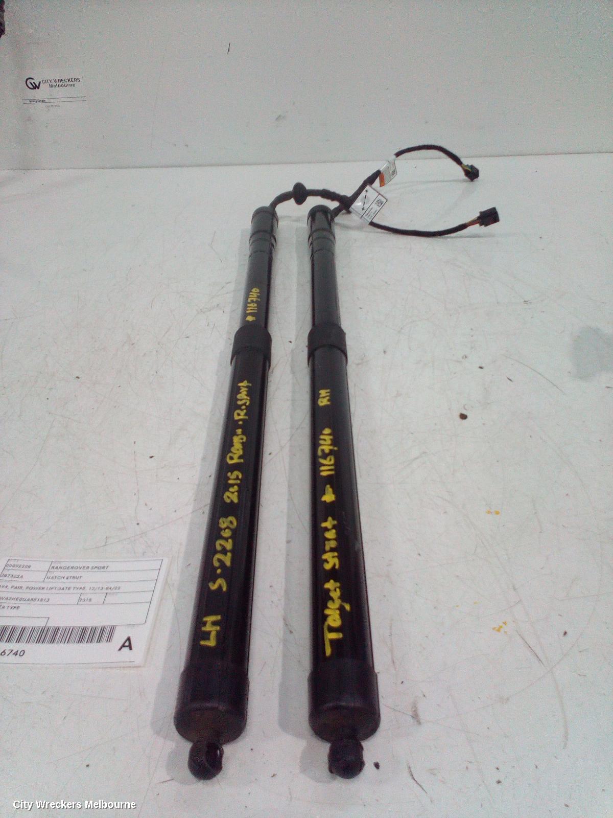 LAND ROVER RANGEROVER SPORT HATCH STRUT, L494, PAIR, POWER LIFTGATE TYPE, 12/2013 - 04/2022 - Image 3