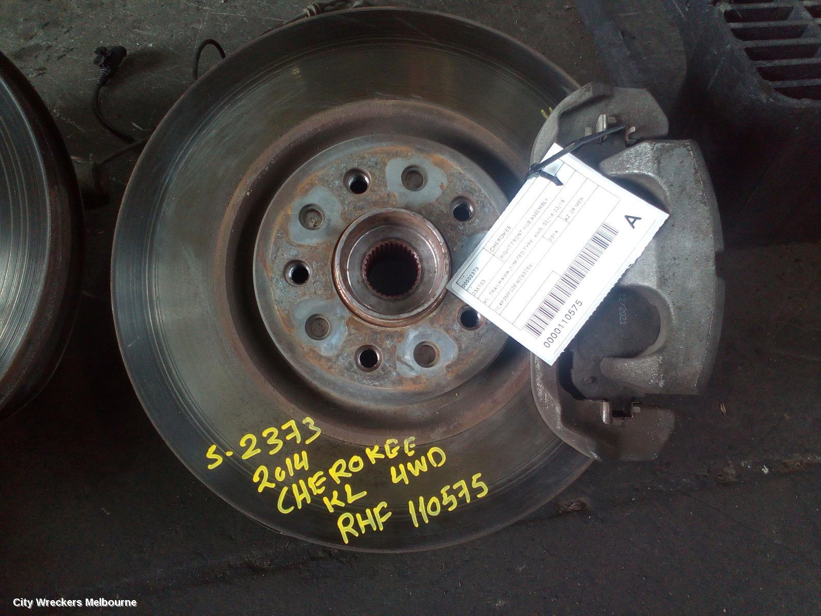 JEEP CHEROKEE RIGHT FRONT HUB ASSEMBLY, KL, TRAILHAWK/LIMITED TYPE, 4WD, 02/2014 - 03/2018 - Image 1