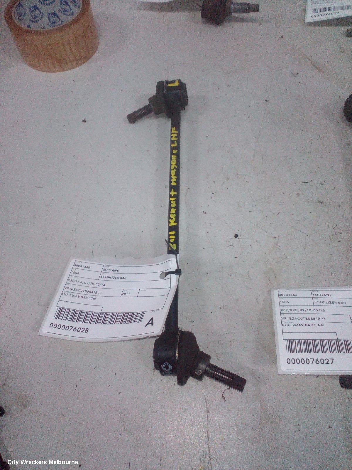 RENAULT MEGANE STABILISER BAR, X32/X95, 09/2010 - 05/2016 - Image 1