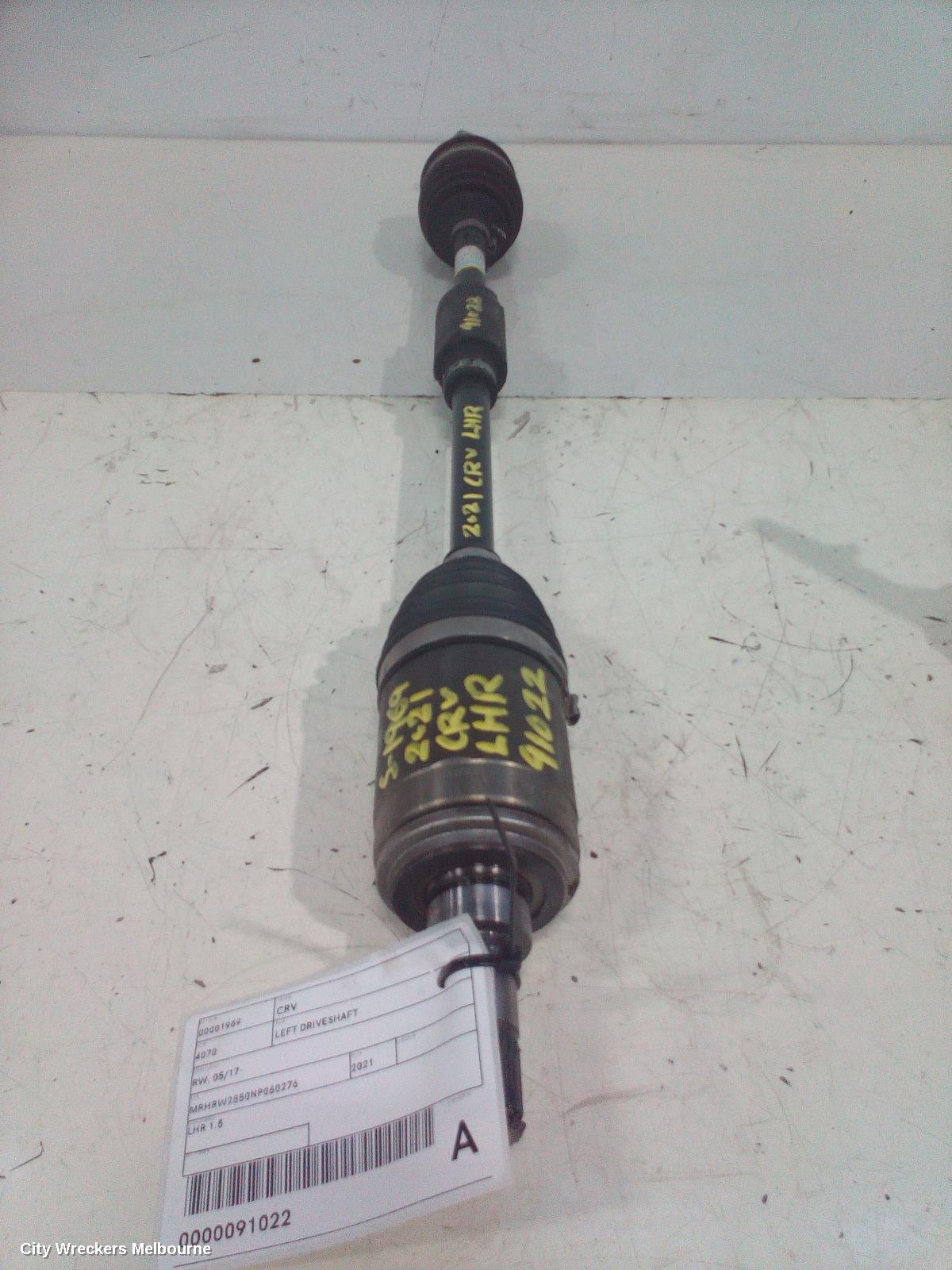 HONDA CRV LEFT DRIVESHAFT, RW, REAR, PETROL, 1.5, TURBO, 05/2017 - 08/2023 - Image 2