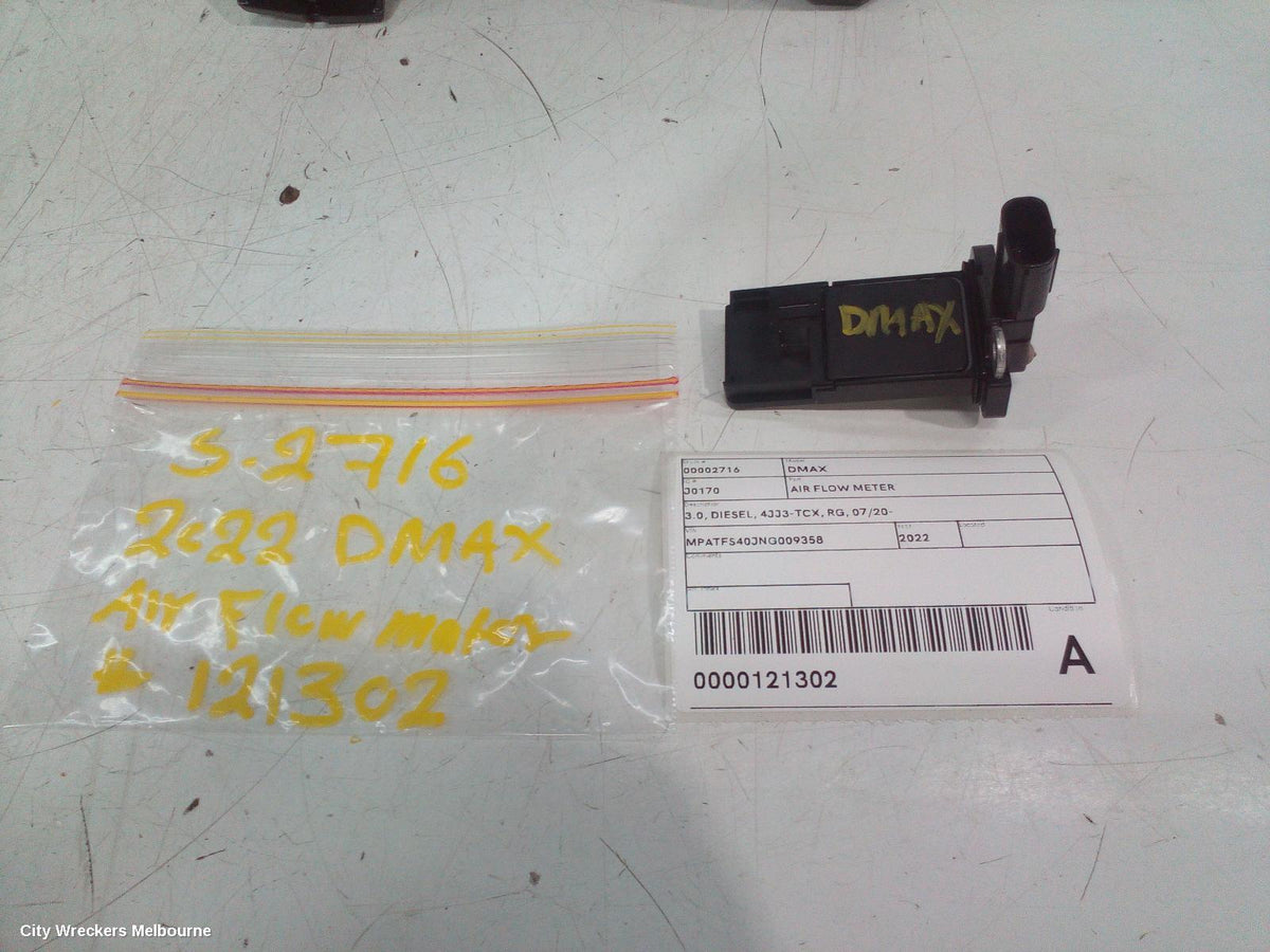 ISUZU DMAX AIR FLOW METER, 3.0, DIESEL, 4JJ3-TCX, P/N AFH70M-40, RG, 07/2020 ONWARDS - Image 1