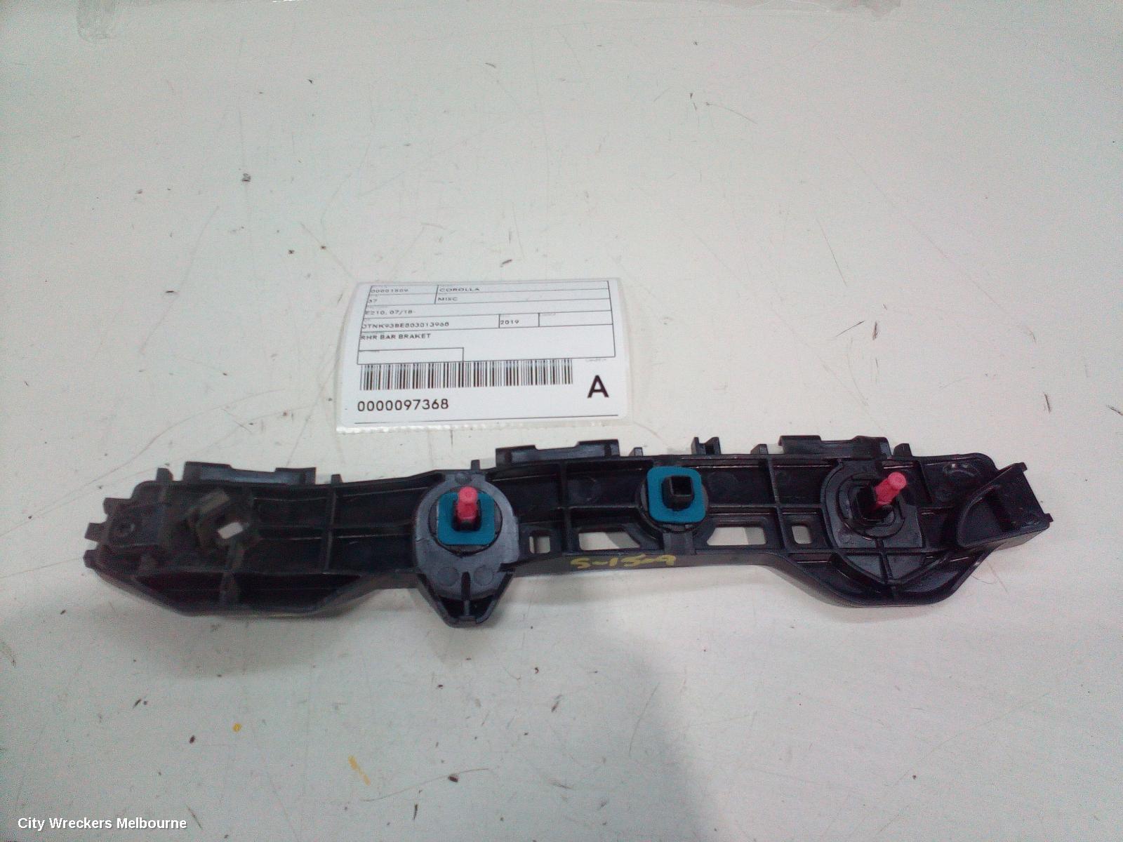 TOYOTA COROLLA, E210, 07/2018 ONWARDS, RHR BAR BRAKET: 97368 - Image 2
