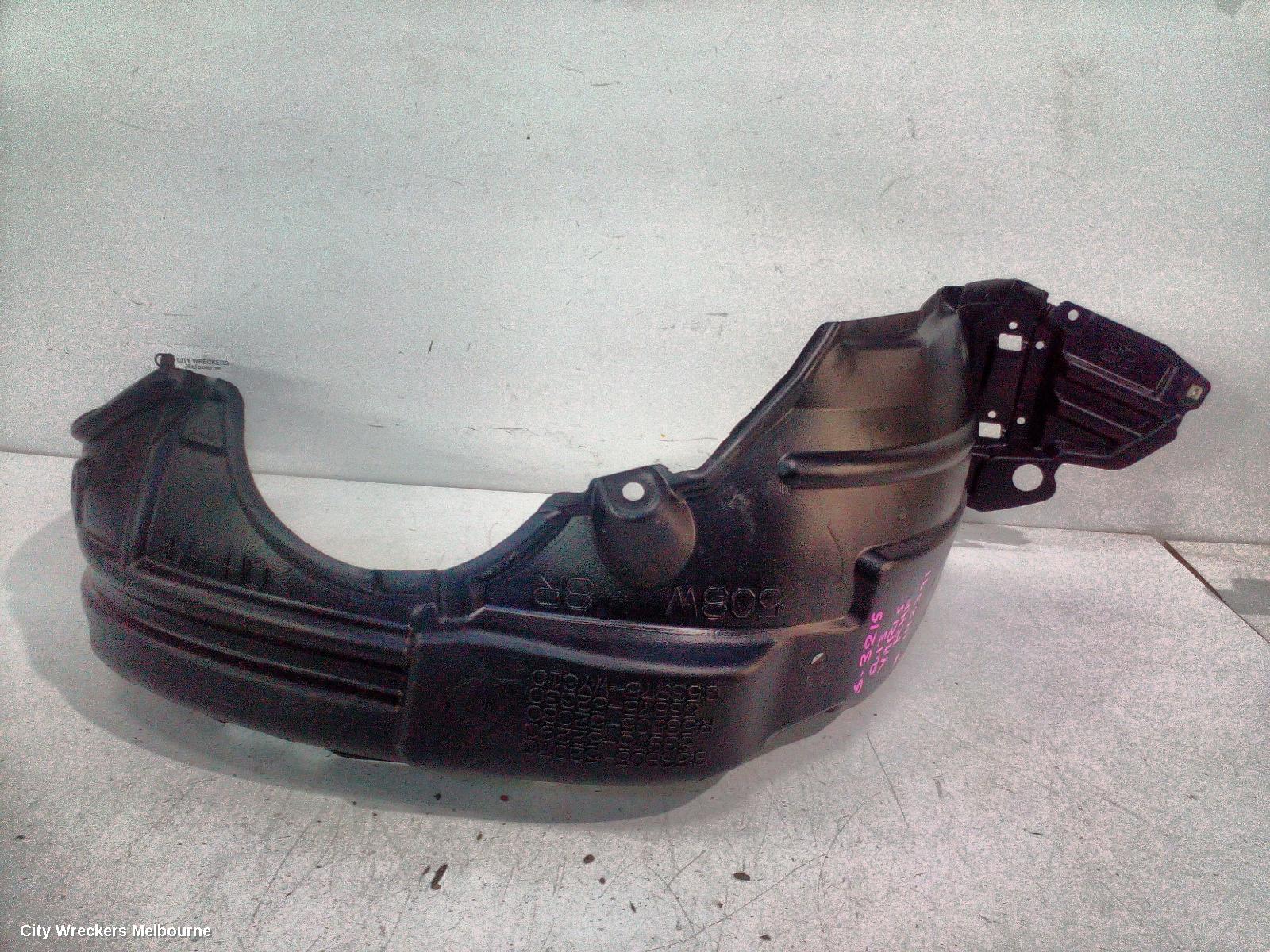 TOYOTA YARIS RIGHT GUARD LINER, NCP13#, HATCH, ASCENT/SX/YRX, 08/2011 - 12/2016 - Image 1