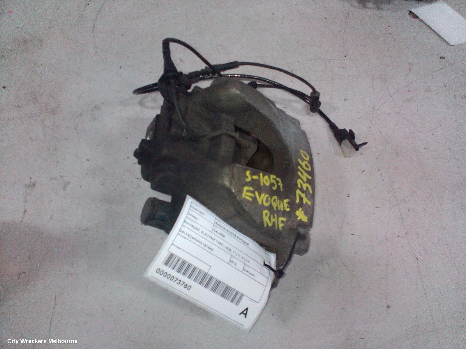 LAND ROVER RANGEROVER EVOQUE CALIPER, RH FRONT, L538, 300MM, 11/2011 - 01/2019 - Image 2