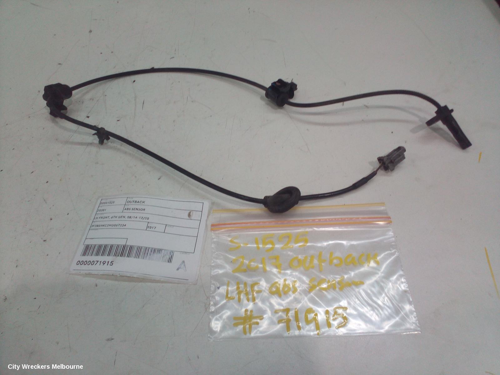 SUBARU OUTBACK ABS SENSOR, LH FRONT, 6TH GEN, 08/2014 - 12/2020 - Image 1