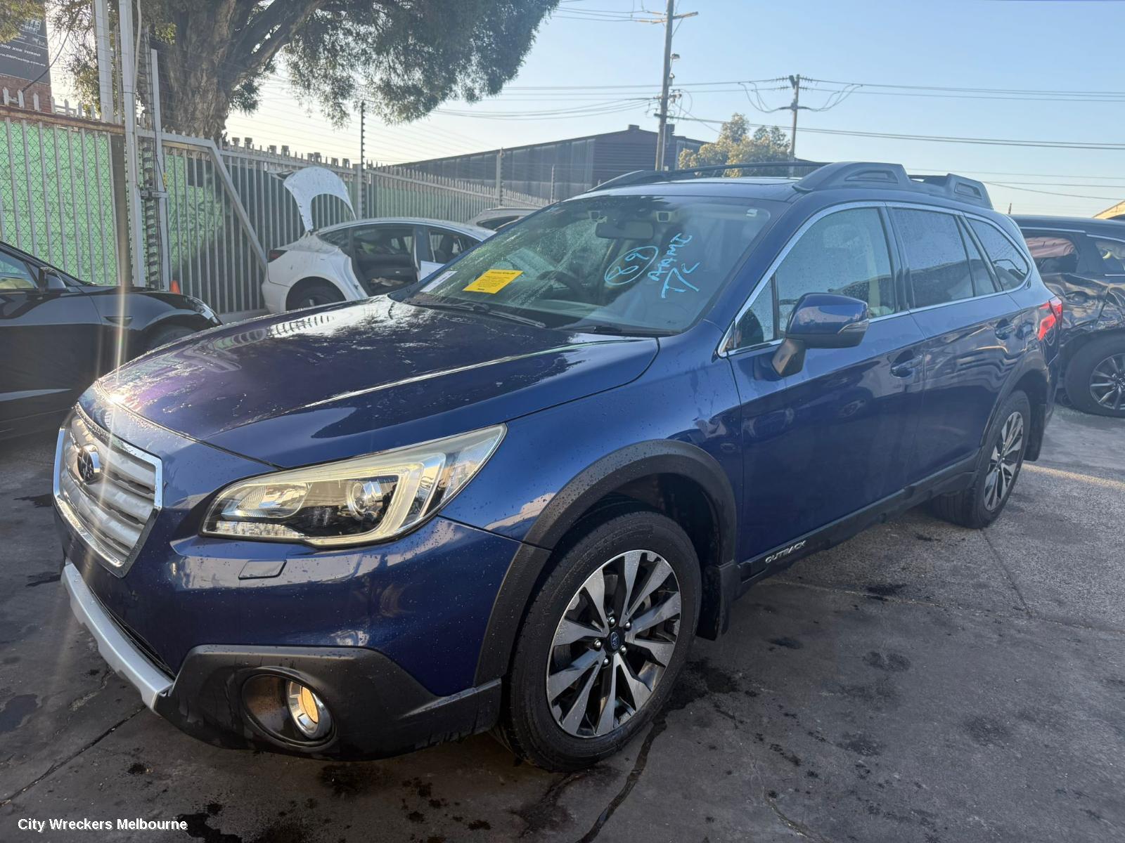 SUBARU OUTBACK FRONT BUMPER, 6TH GEN, NON PARK SENSOR, W/ H/LAMP WASHER TYPE, 08/2014 - 12/2017 - Image 3