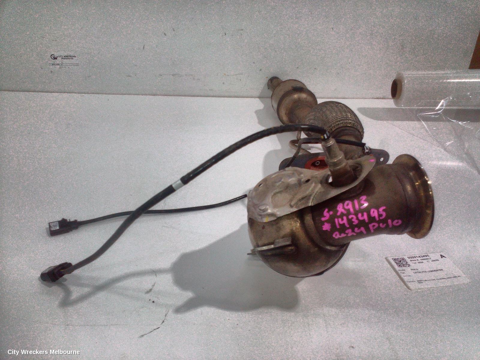VOLKSWAGEN POLO CATALYTIC CONVERTER, UNDER CAR-CAT TYPE, 1.0, PETROL, DXUA CODE, AE, 02/2022 ONWARDS - Image 1