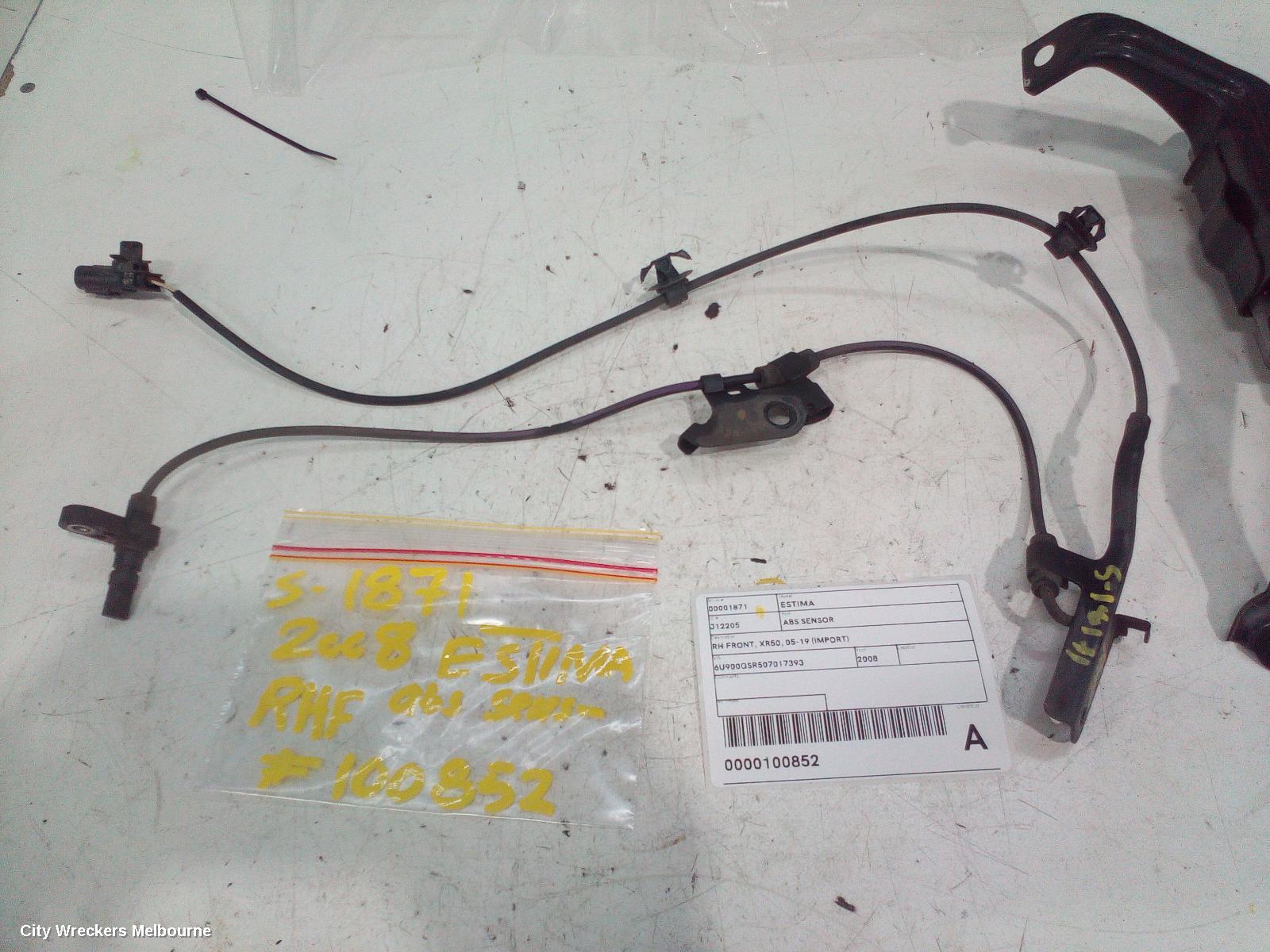 TOYOTA ESTIMA ABS SENSOR, RH FRONT, XR50, 05-19 (IMPORT) - Image 1