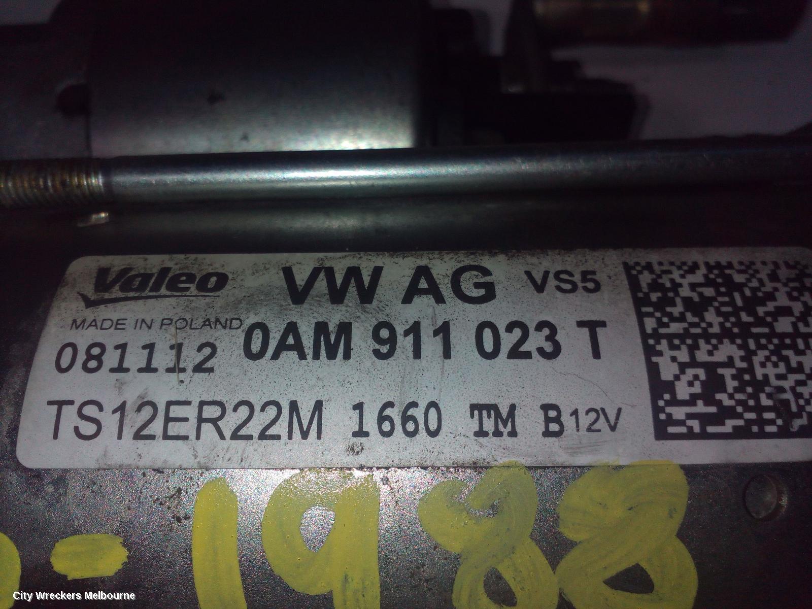 VOLKSWAGEN JETTA STARTER, PETROL, 1.4, CAVD/CTHD CODE, AUTO T/M, VALEO, 1B, 02/2011 - 12/2017 - Image 1