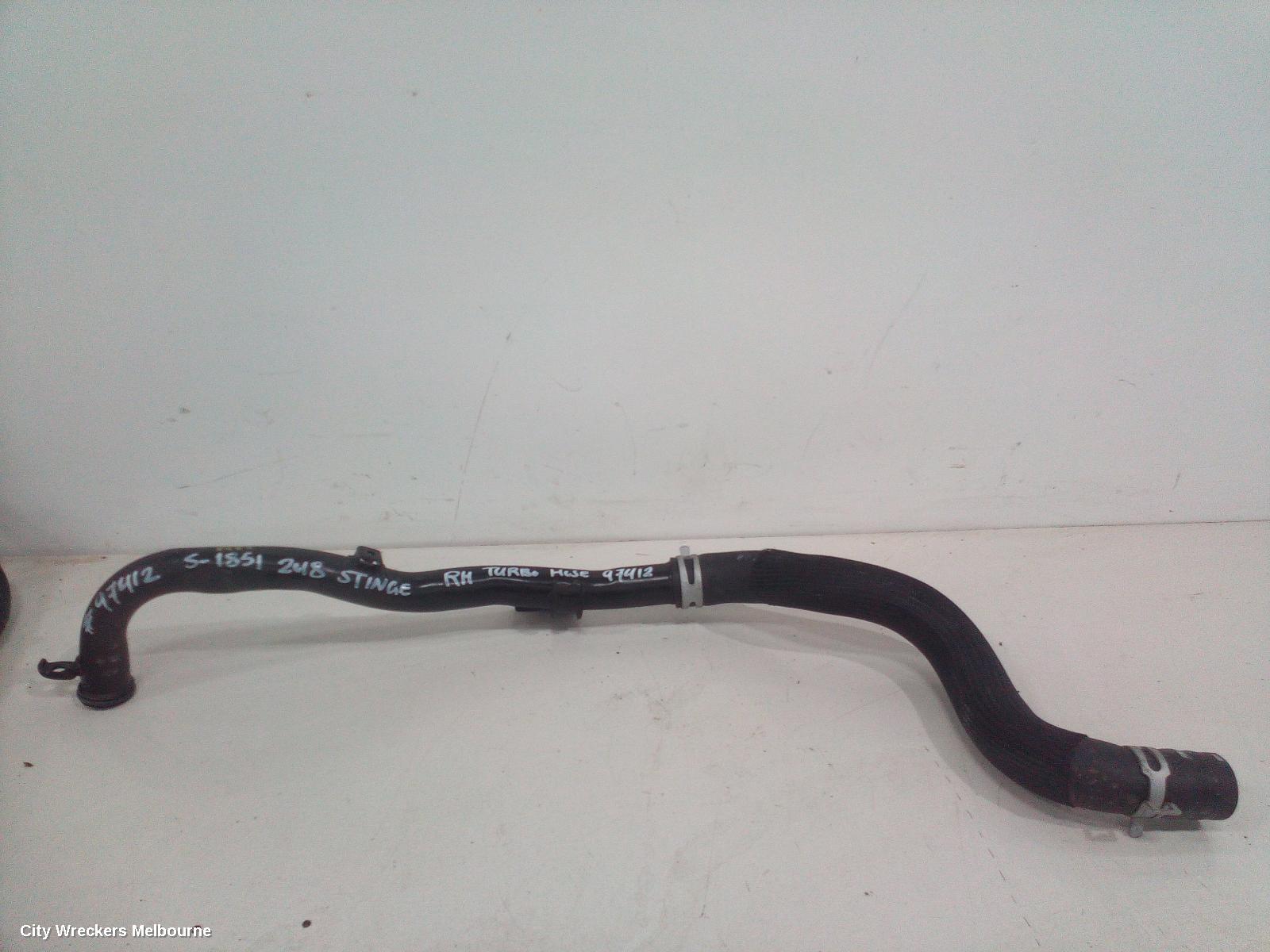 KIA STINGER, CK, 06/2017 - 04/2023, RH TURBO HOSE: 97412 - Image 1
