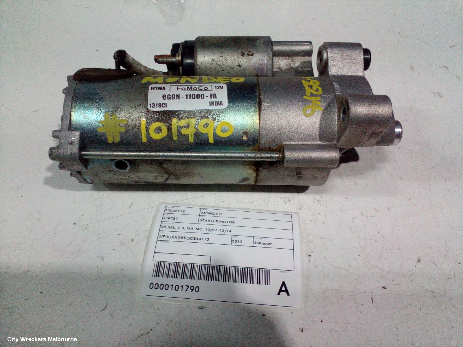 FORD MONDEO STARTER, DIESEL, 2.0, MA-MC, 10/2007 - 12/2014 - Image 3