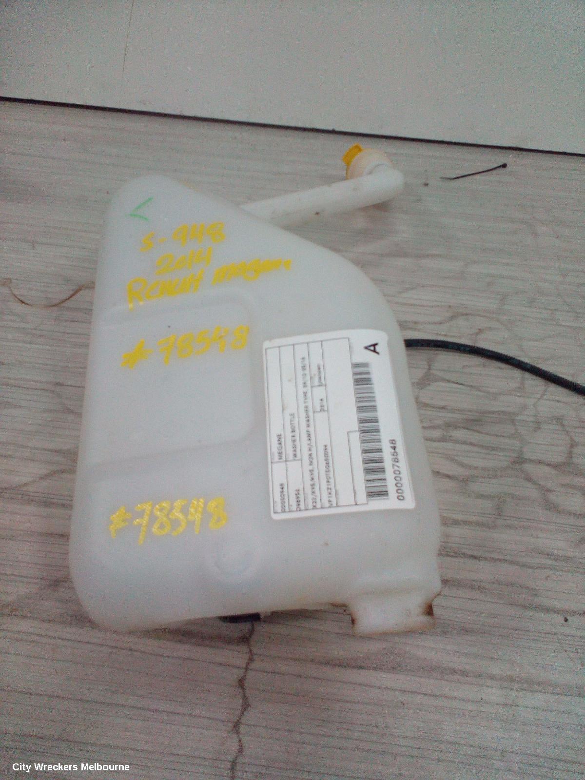 RENAULT MEGANE WASHER BOTTLE, X32/X95/K95, NON H/LAMP WASHER TYPE, 09/2010 - 05/2016 - Image 1