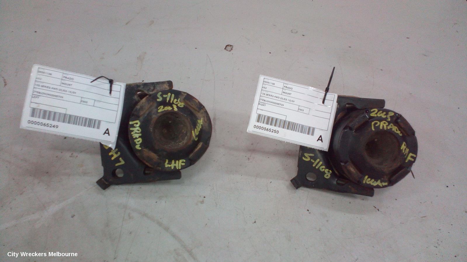 TOYOTA PRADO MOUNT, 120 SERIES 4WD 02/2003 - 10/2009 - Image 3