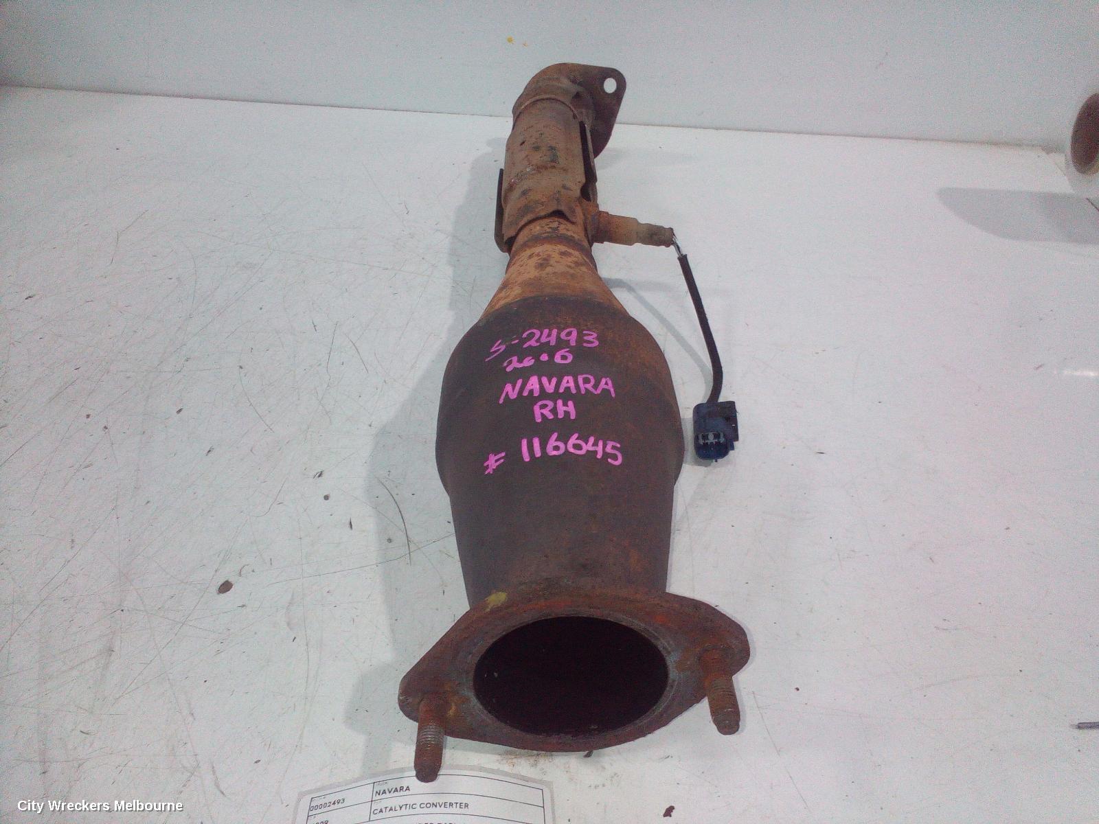 NISSAN NAVARA CATALYTIC CONVERTER, D40, RH SECONDARY CAT (UNDER CAR), 4.0, VQ40, PETROL, 09/2005 - 12/2011 - Image 1